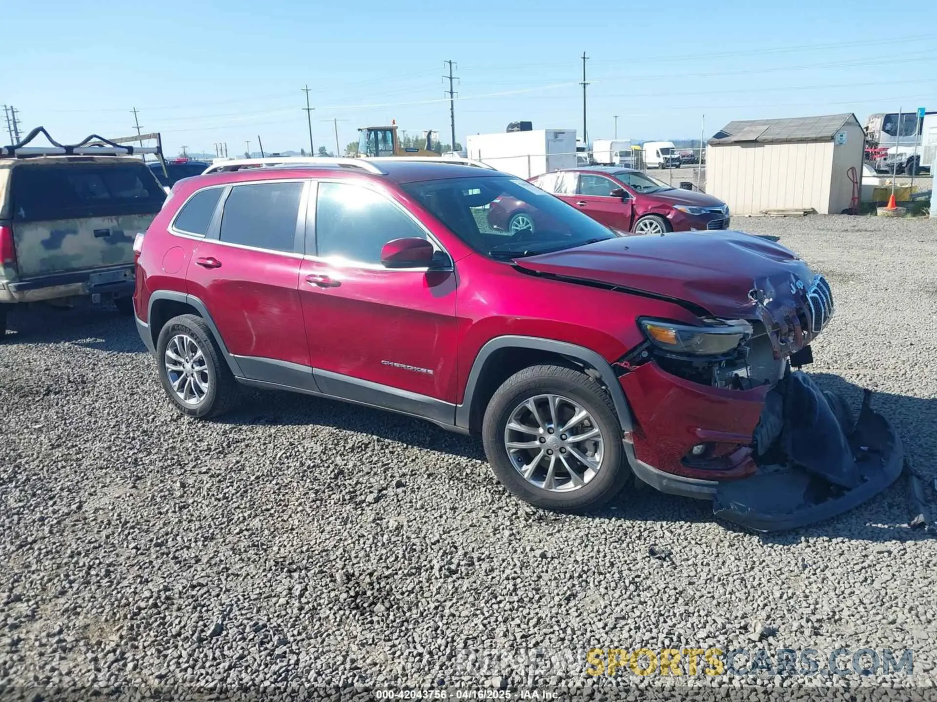 1 Photograph of a damaged car 1C4PJMLXXKD223718 JEEP CHEROKEE 2019
