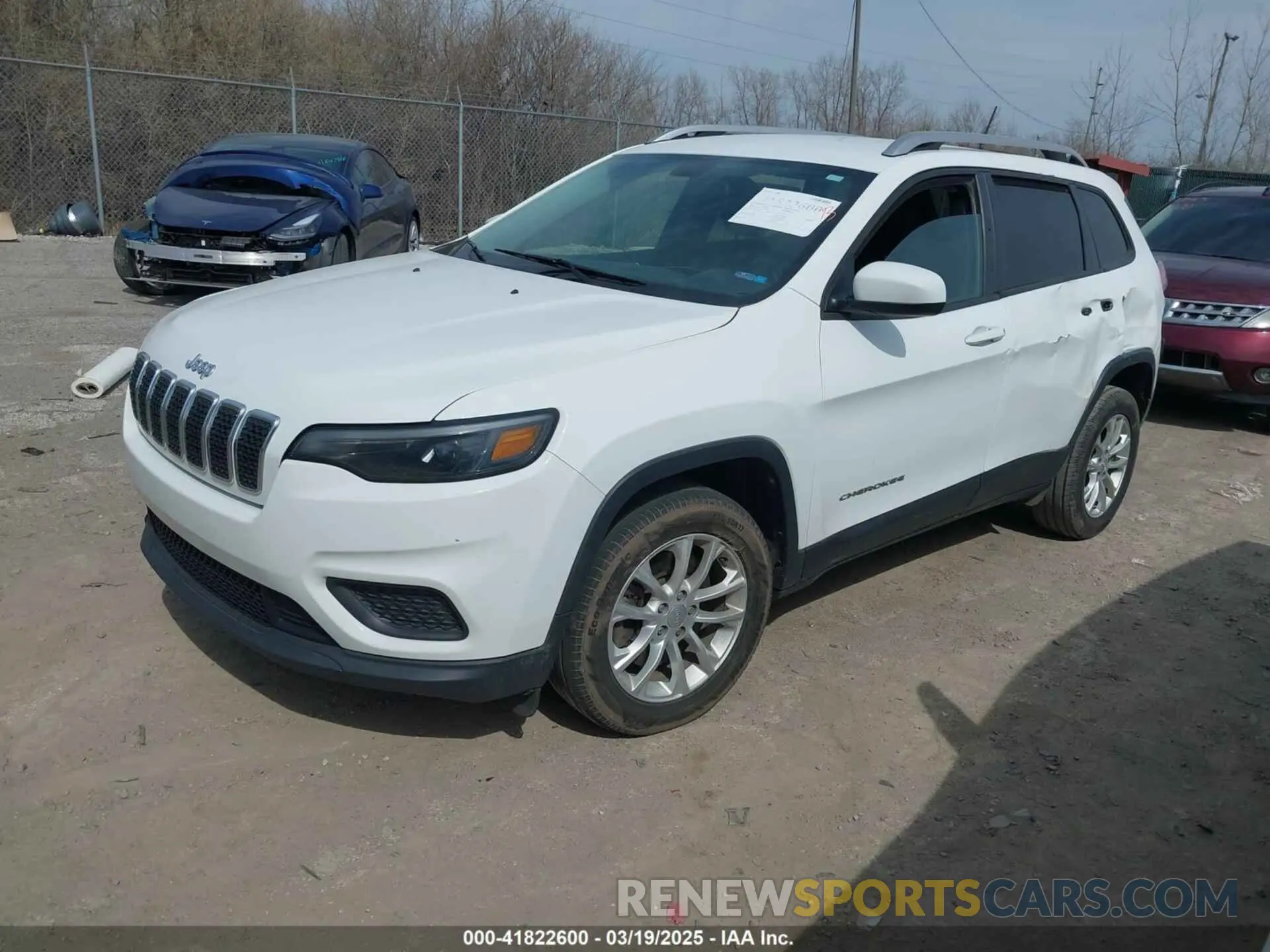 2 Photograph of a damaged car 1C4PJLCB1LD596646 JEEP CHEROKEE 2020