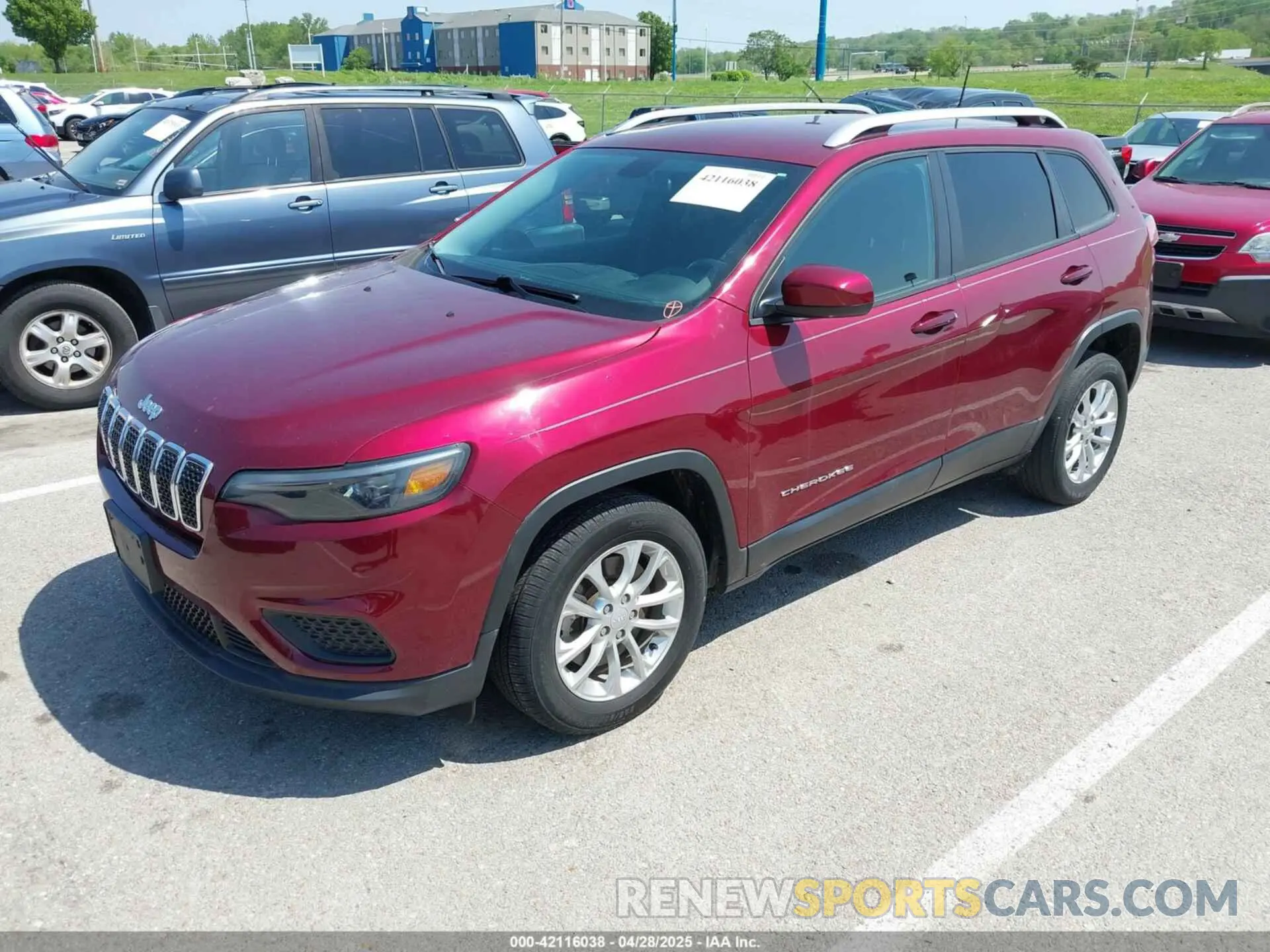 2 Photograph of a damaged car 1C4PJLCB4LD615142 JEEP CHEROKEE 2020
