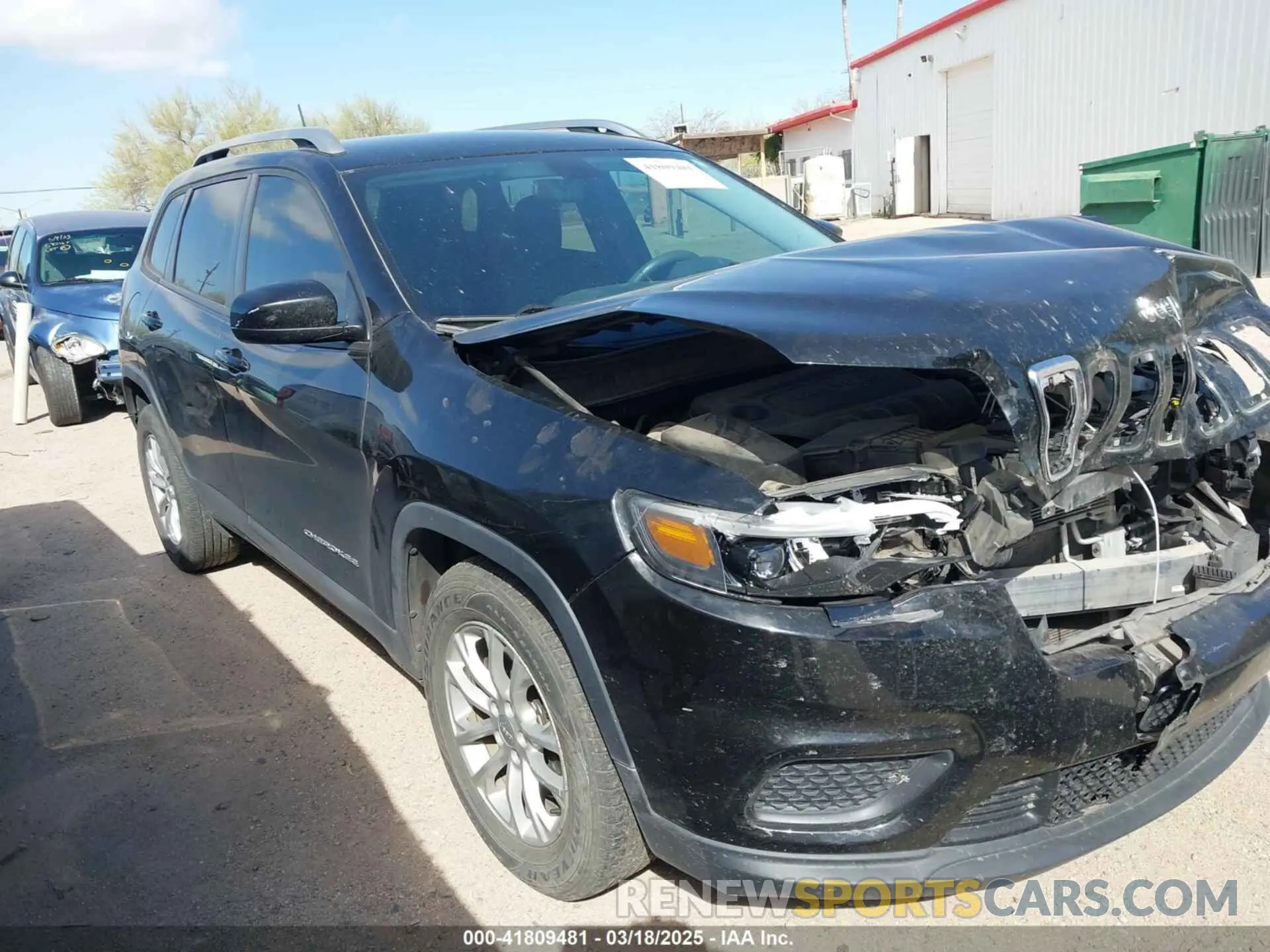1 Photograph of a damaged car 1C4PJLCB9LD596491 JEEP CHEROKEE 2020