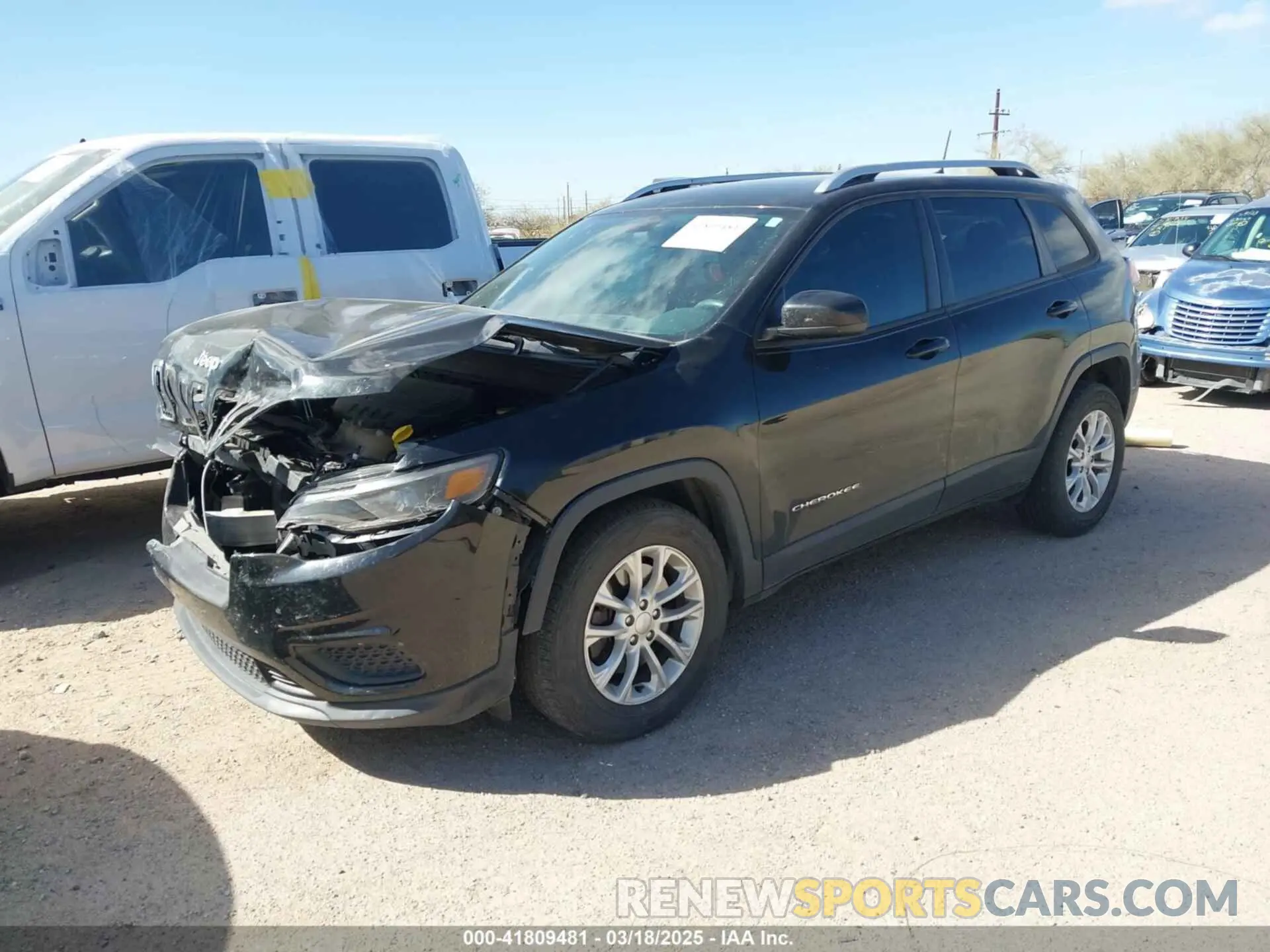 2 Photograph of a damaged car 1C4PJLCB9LD596491 JEEP CHEROKEE 2020