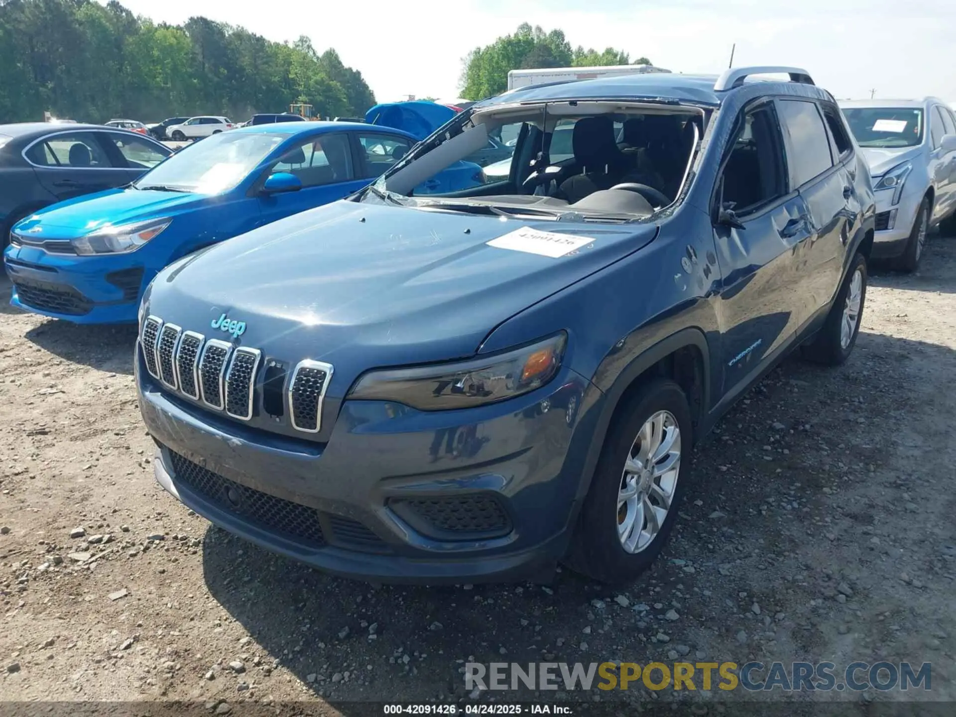 2 Photograph of a damaged car 1C4PJLCB5MD155930 JEEP CHEROKEE 2021
