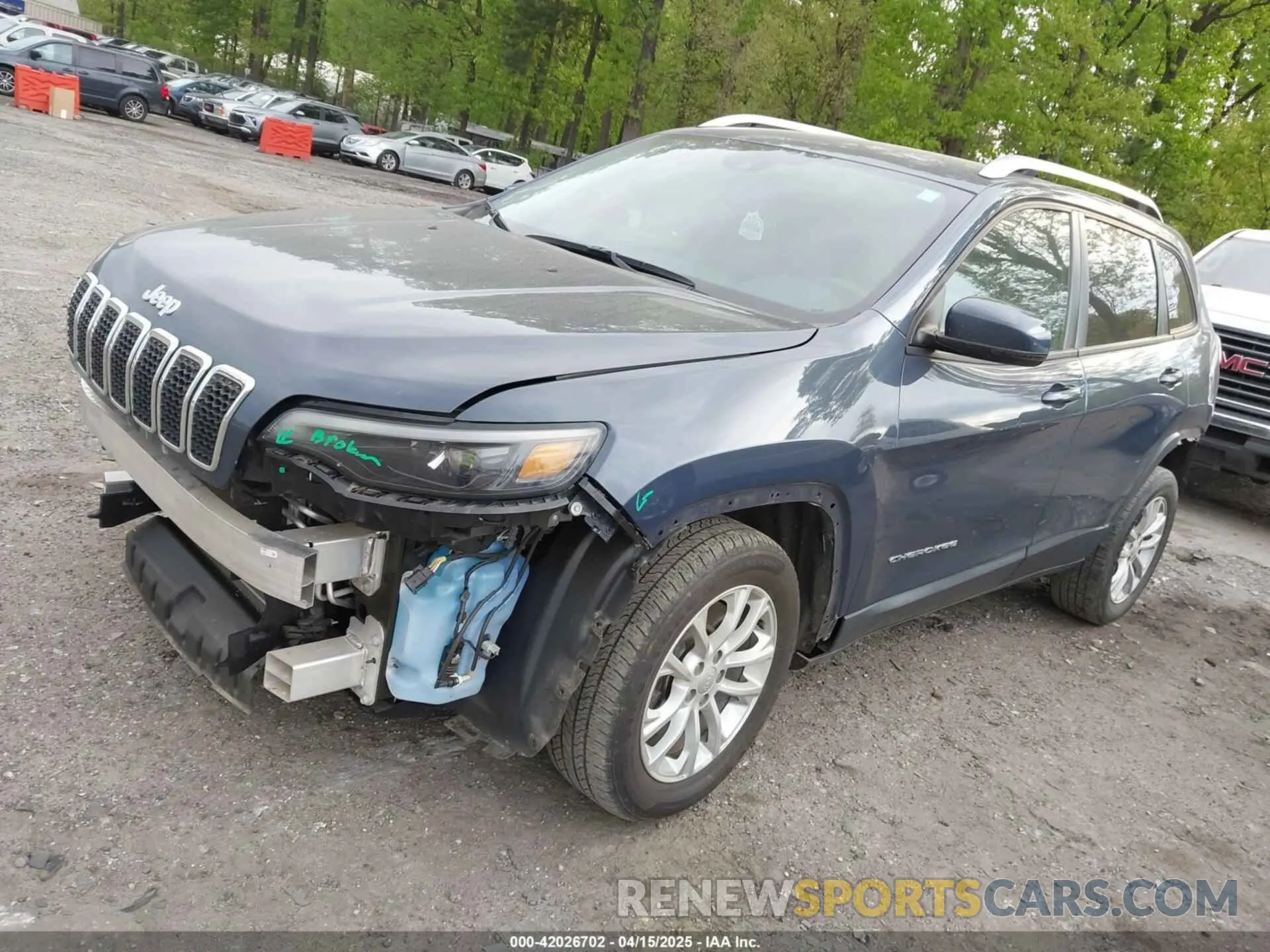 2 Photograph of a damaged car 1C4PJLCB8MD156327 JEEP CHEROKEE 2021