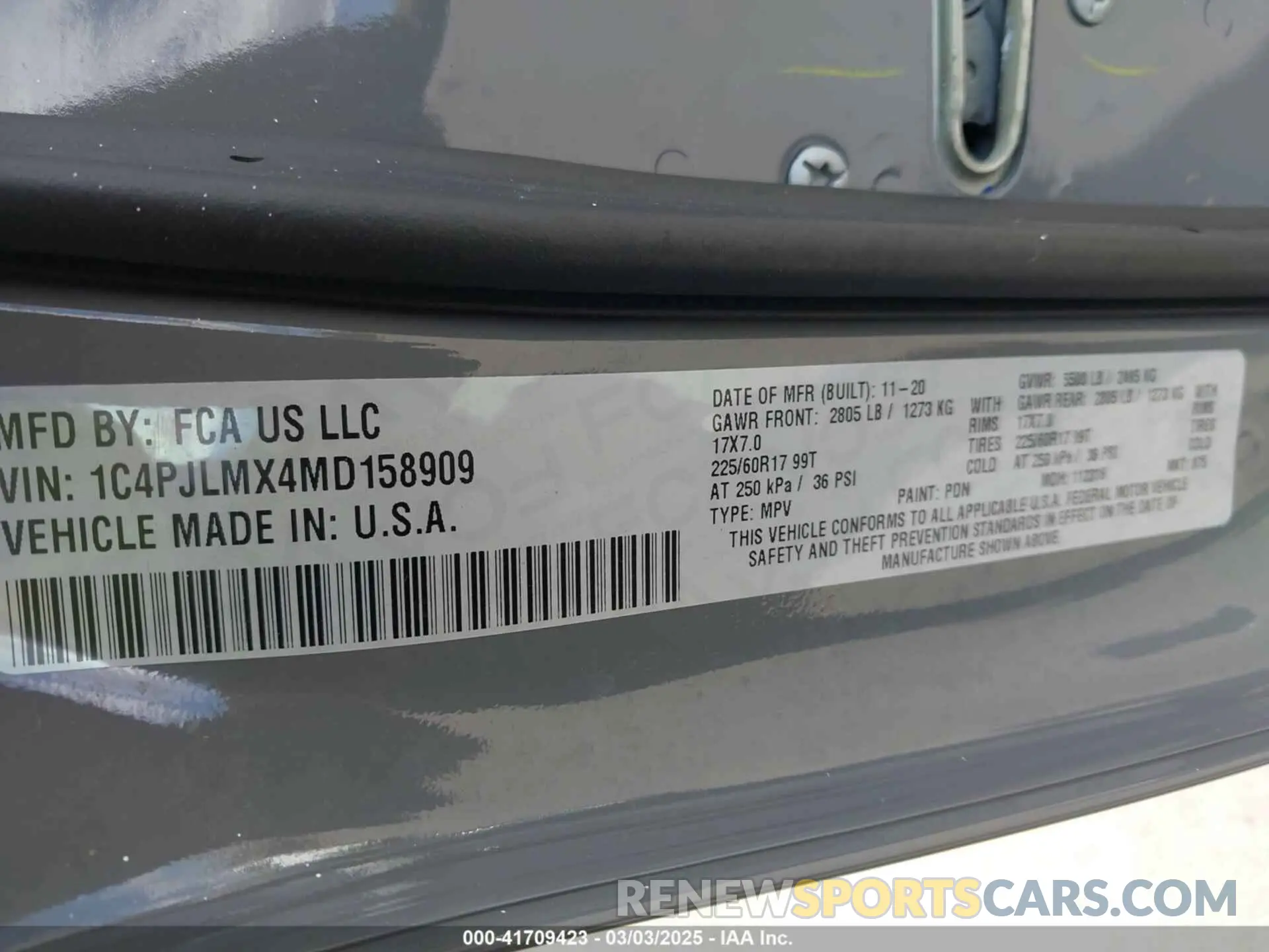 9 Photograph of a damaged car 1C4PJLMX4MD158909 JEEP CHEROKEE 2021