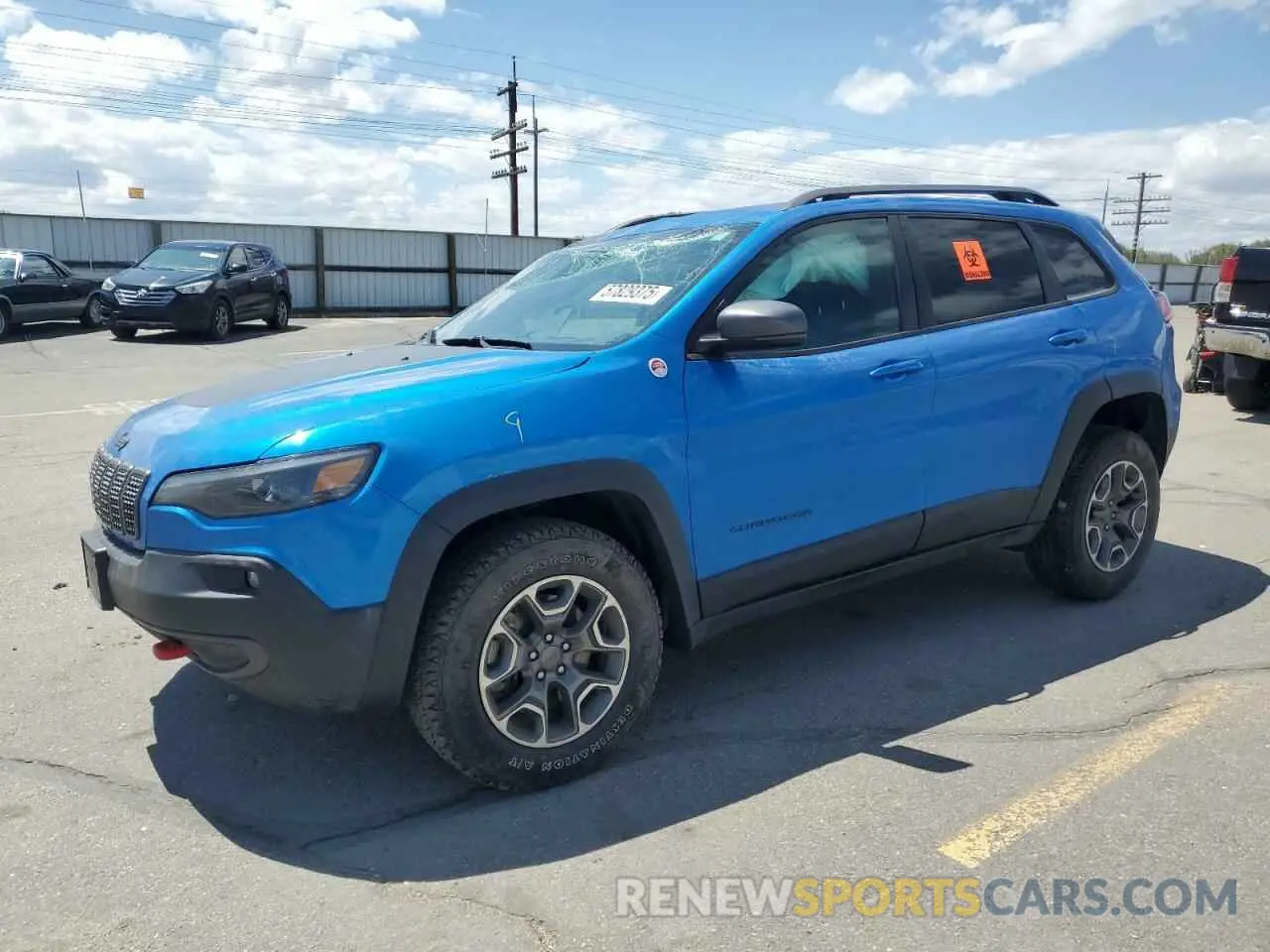 1 Photograph of a damaged car 1C4PJMBXXMD110436 JEEP CHEROKEE 2021