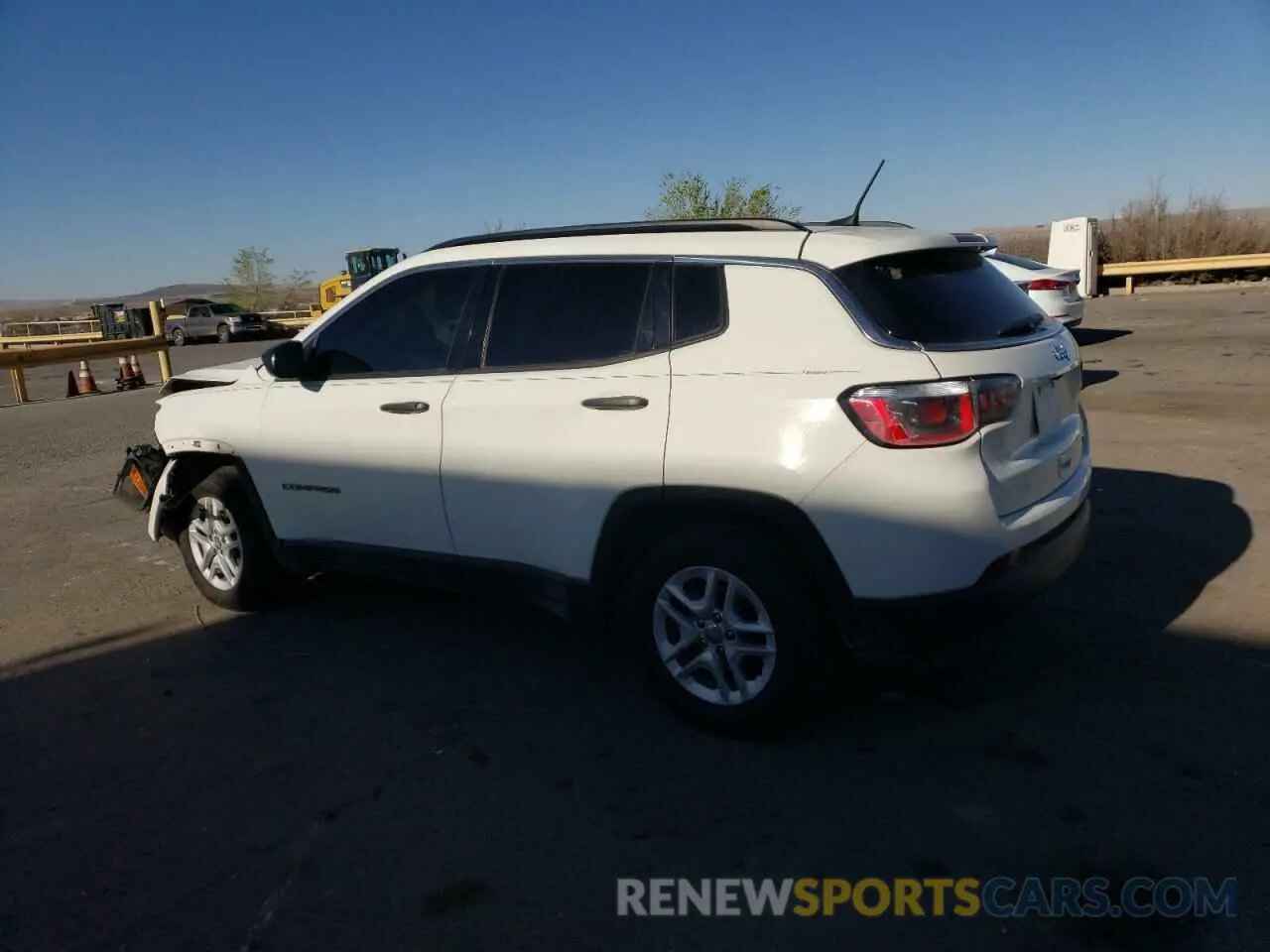 2 Photograph of a damaged car 3C4NJCAB0KT726483 JEEP COMPASS 2019