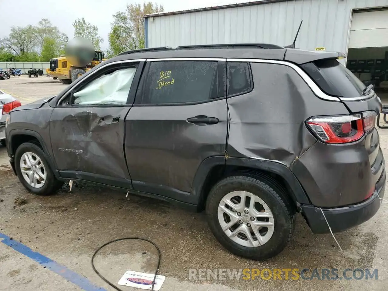 2 Photograph of a damaged car 3C4NJCAB1KT847992 JEEP COMPASS 2019