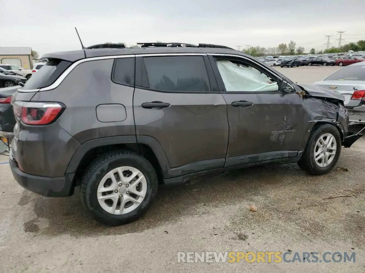 3 Photograph of a damaged car 3C4NJCAB1KT847992 JEEP COMPASS 2019