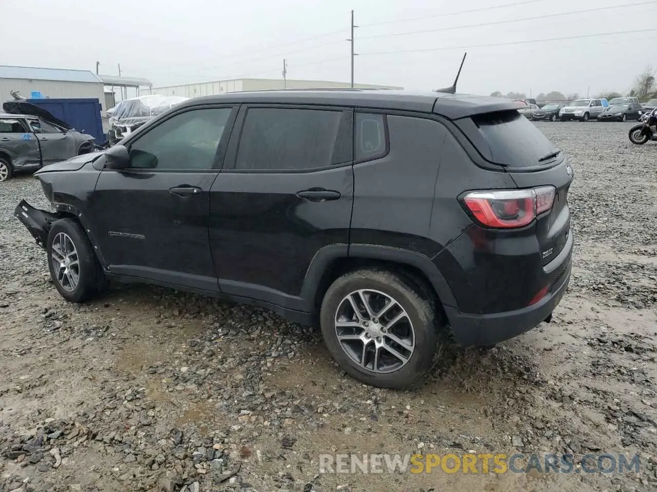 2 Photograph of a damaged car 3C4NJCAB1KT850956 JEEP COMPASS 2019