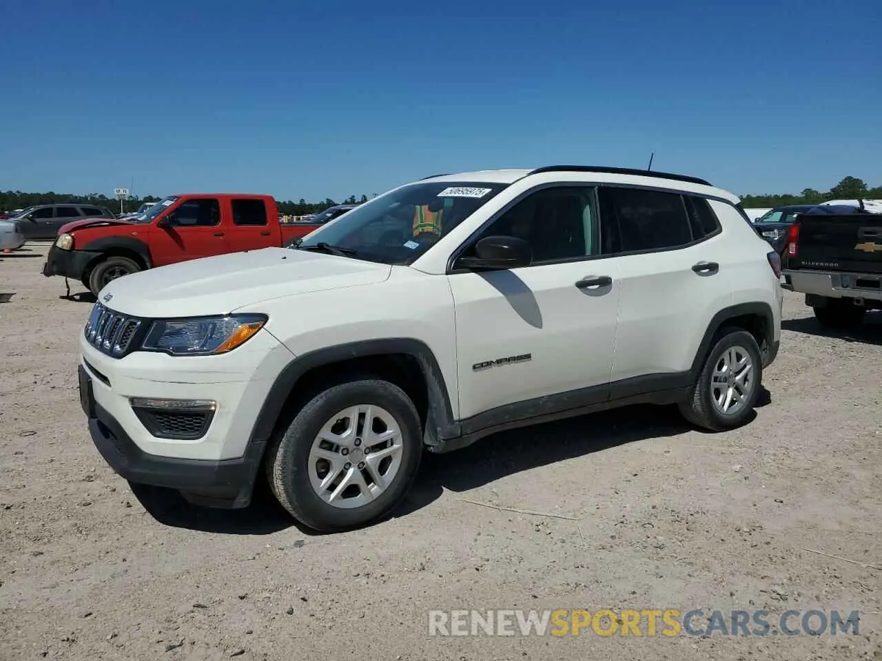 1 Photograph of a damaged car 3C4NJCAB2KT699951 JEEP COMPASS 2019