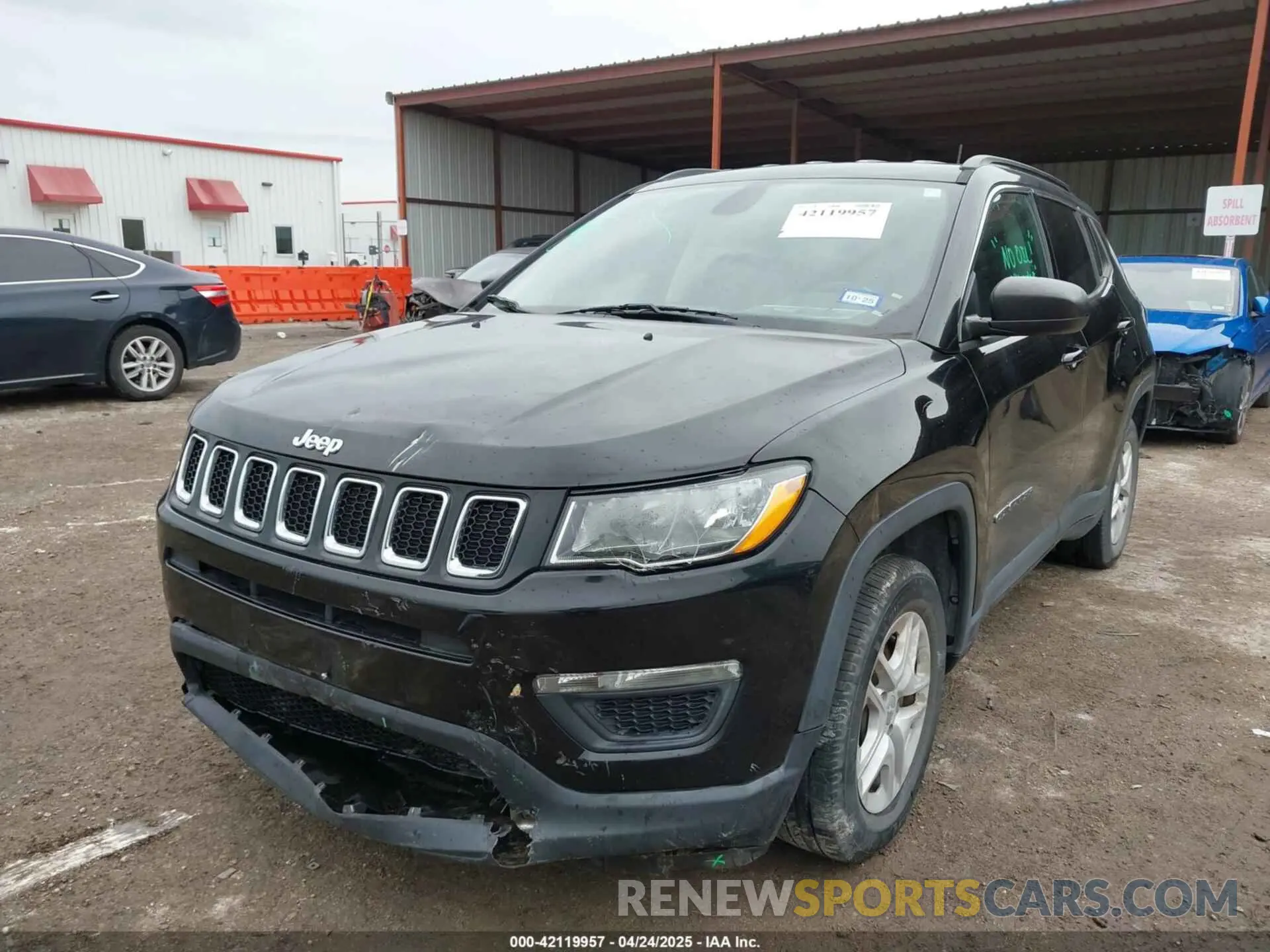 2 Photograph of a damaged car 3C4NJCAB2KT848049 JEEP COMPASS 2019