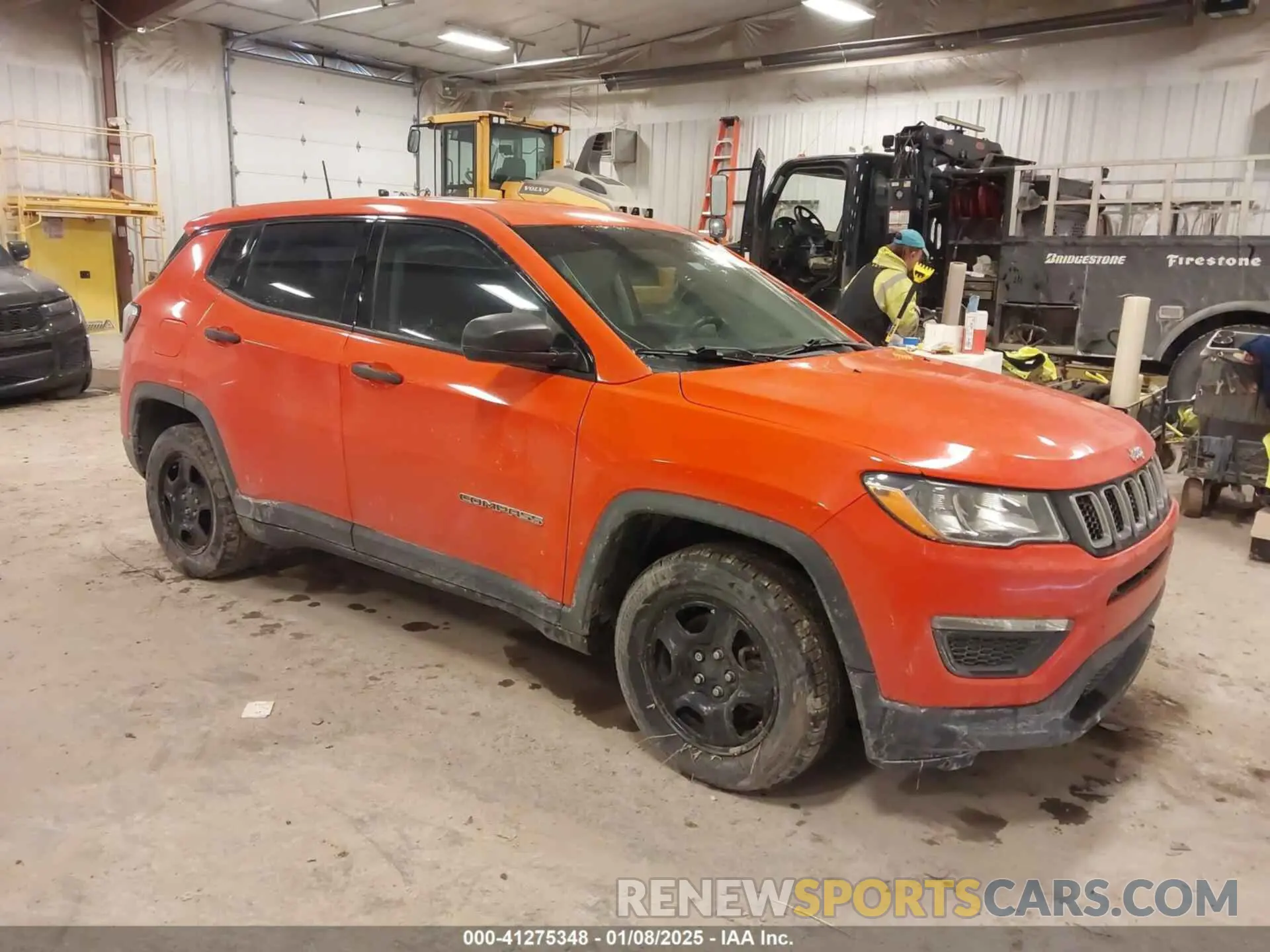 1 Photograph of a damaged car 3C4NJCAB3KT851008 JEEP COMPASS 2019