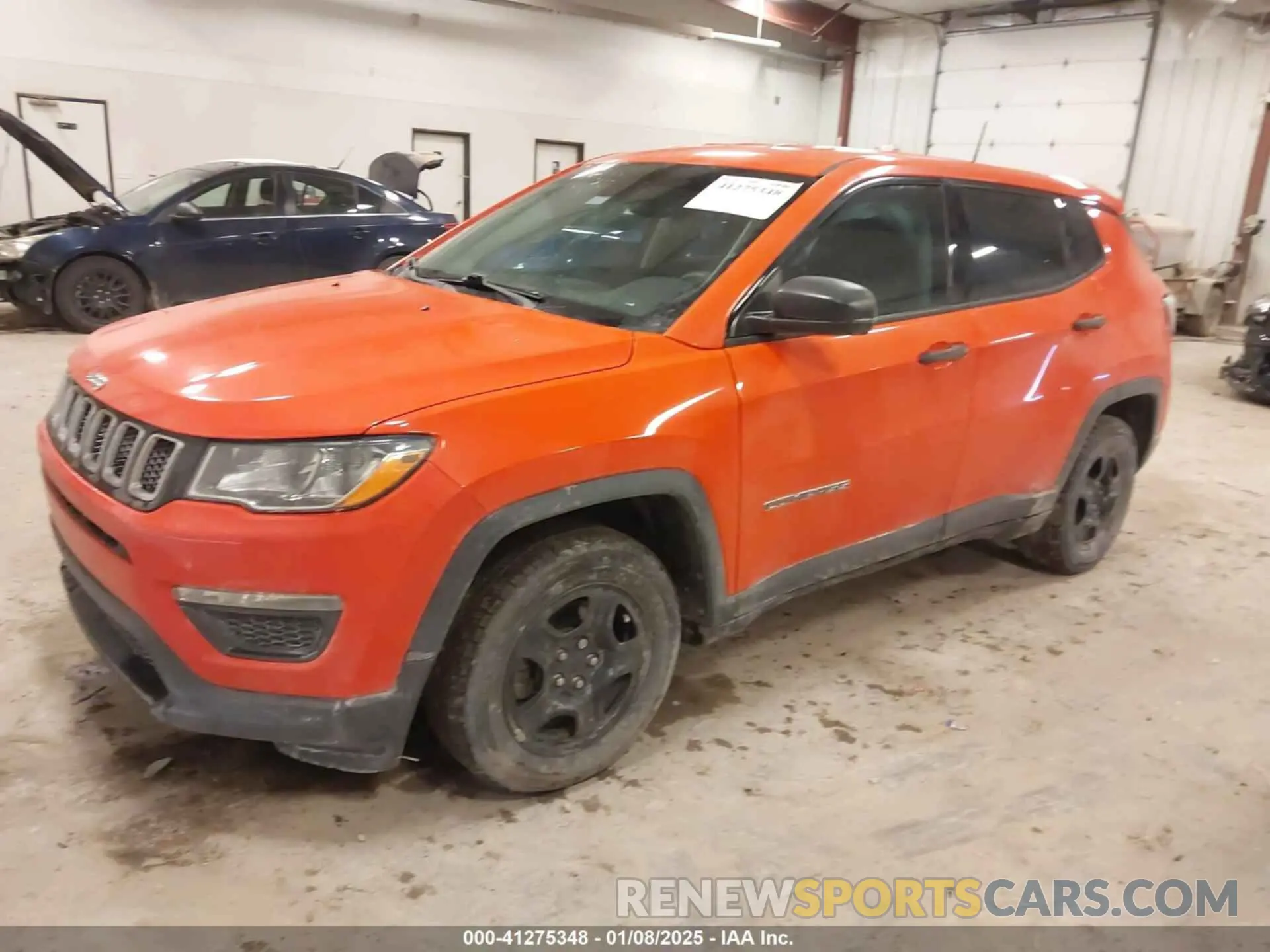 2 Photograph of a damaged car 3C4NJCAB3KT851008 JEEP COMPASS 2019