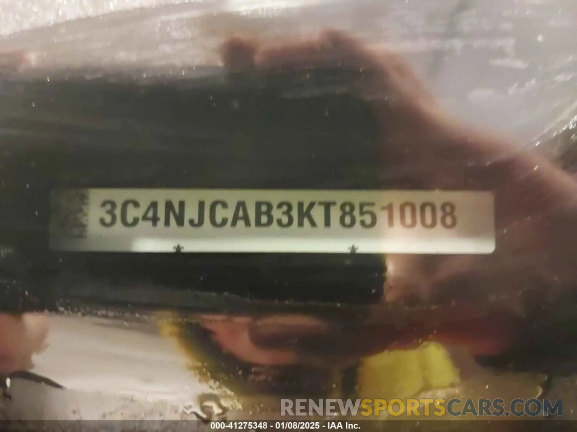 9 Photograph of a damaged car 3C4NJCAB3KT851008 JEEP COMPASS 2019