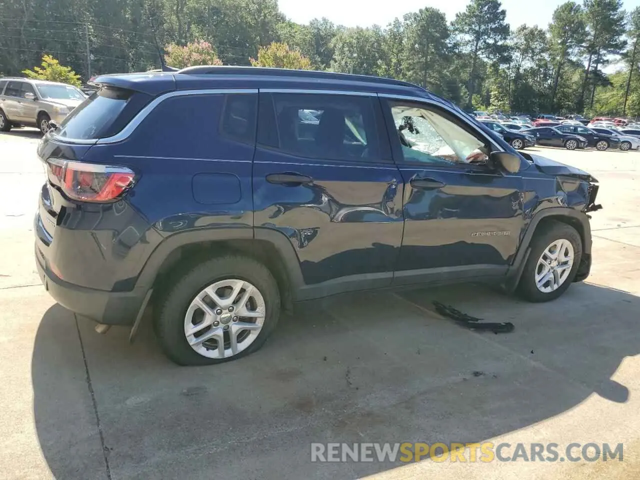 3 Photograph of a damaged car 3C4NJCAB4KT736692 JEEP COMPASS 2019