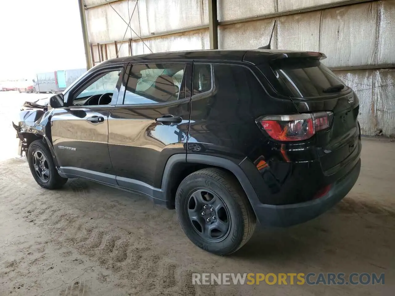 2 Photograph of a damaged car 3C4NJCAB8KT622274 JEEP COMPASS 2019
