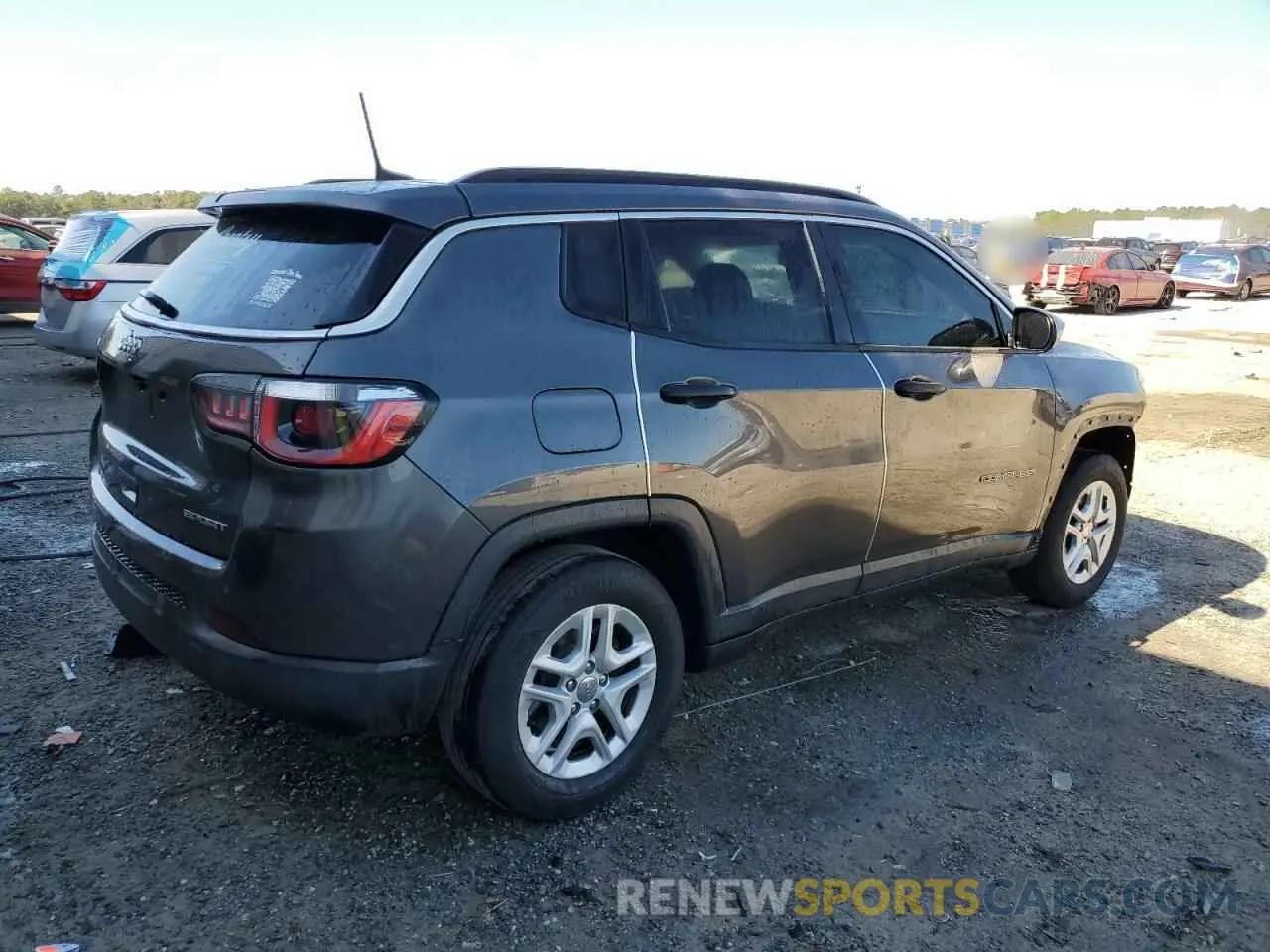 3 Photograph of a damaged car 3C4NJCAB9KT636992 JEEP COMPASS 2019