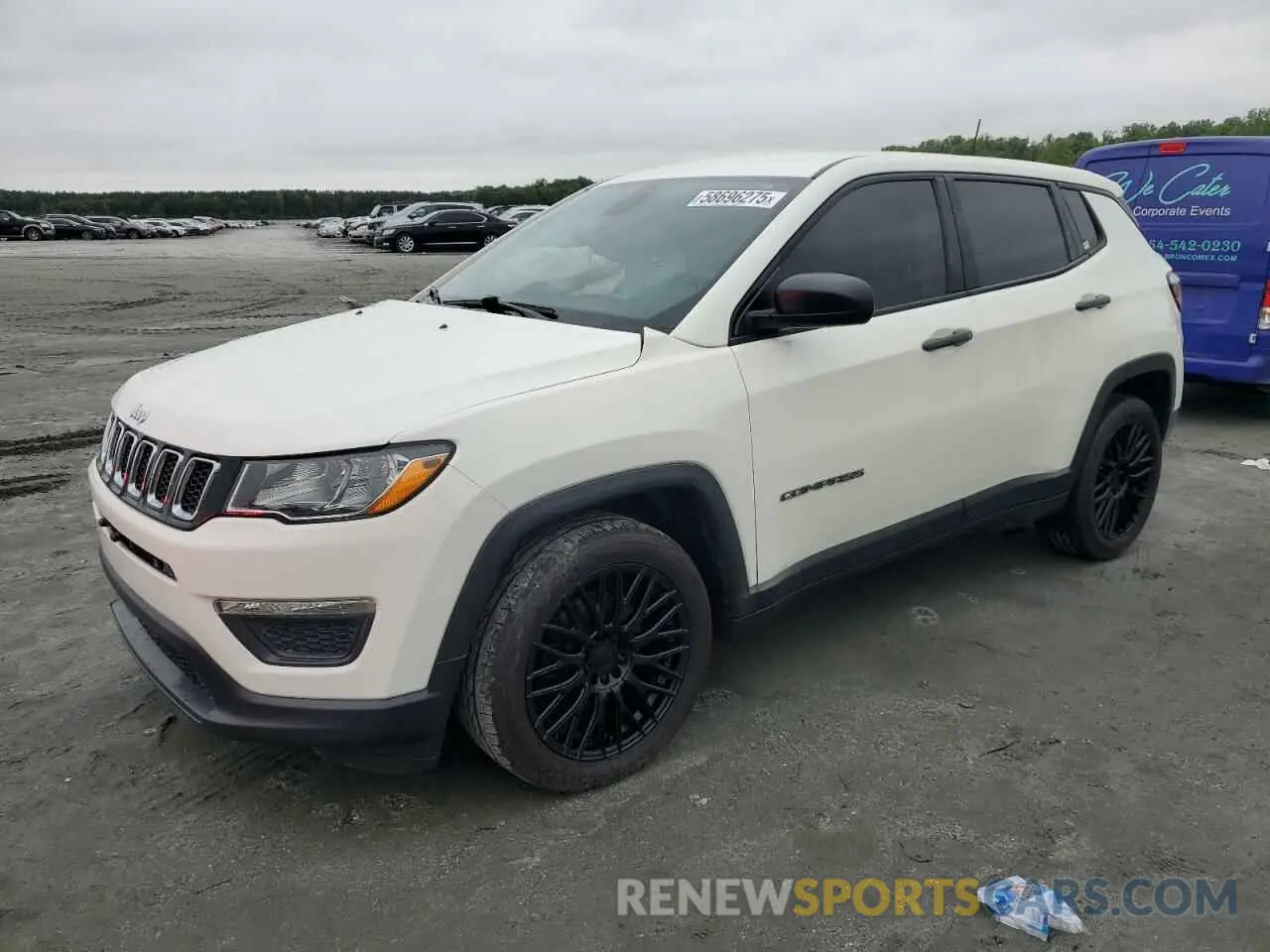 1 Photograph of a damaged car 3C4NJCAB9KT778064 JEEP COMPASS 2019