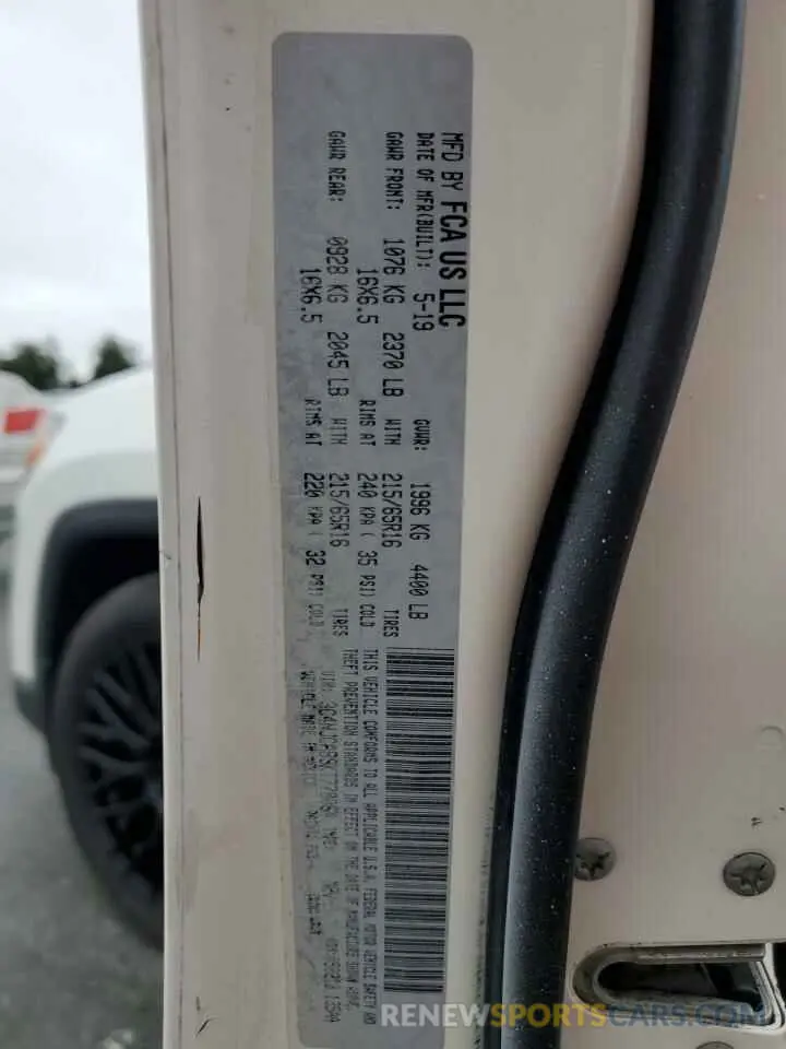13 Photograph of a damaged car 3C4NJCAB9KT778064 JEEP COMPASS 2019
