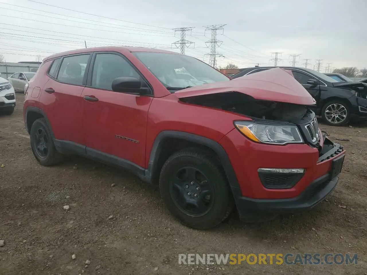 4 Photograph of a damaged car 3C4NJCABXKT715569 JEEP COMPASS 2019