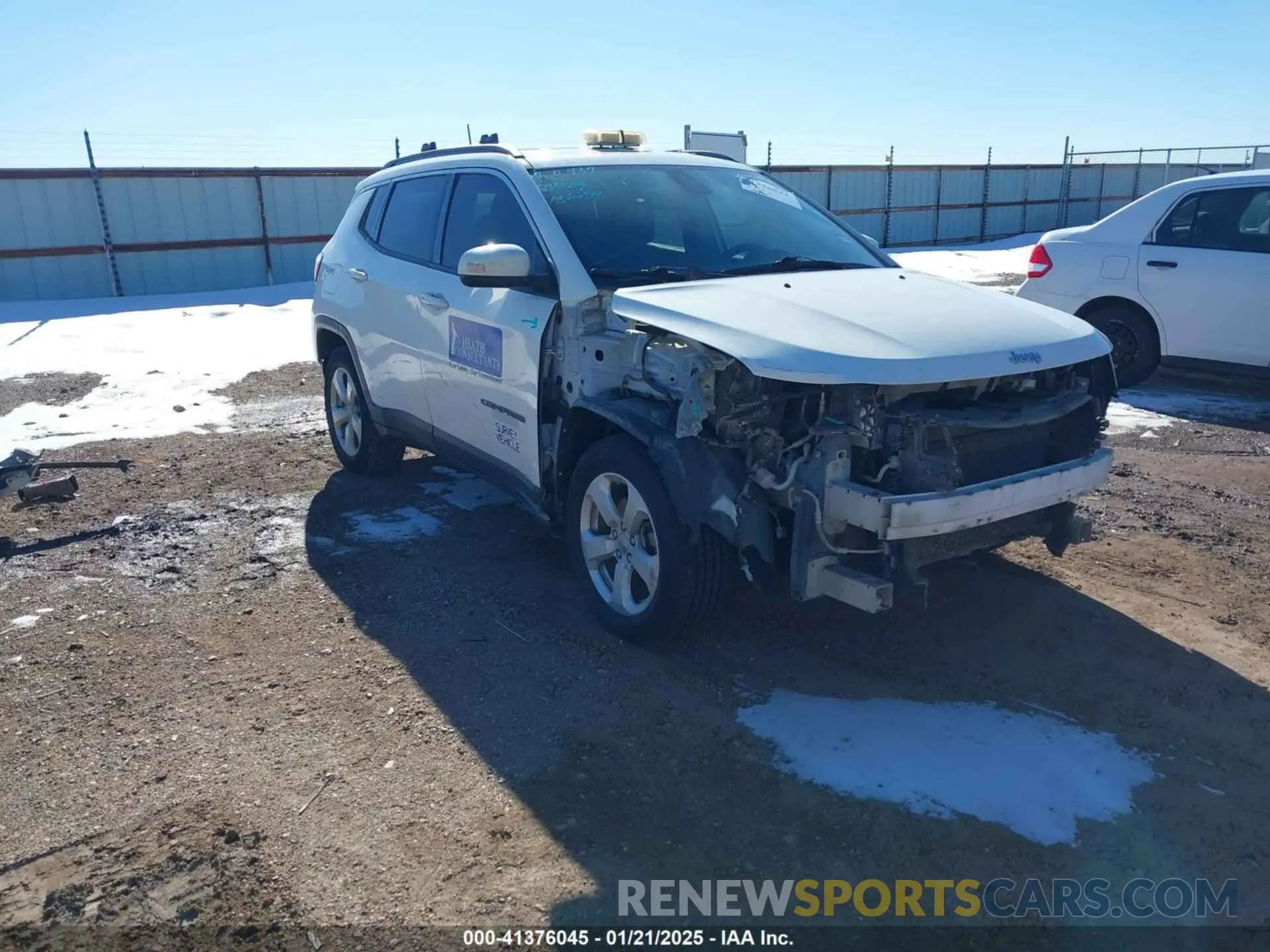 1 Photograph of a damaged car 3C4NJCBB1KT654692 JEEP COMPASS 2019
