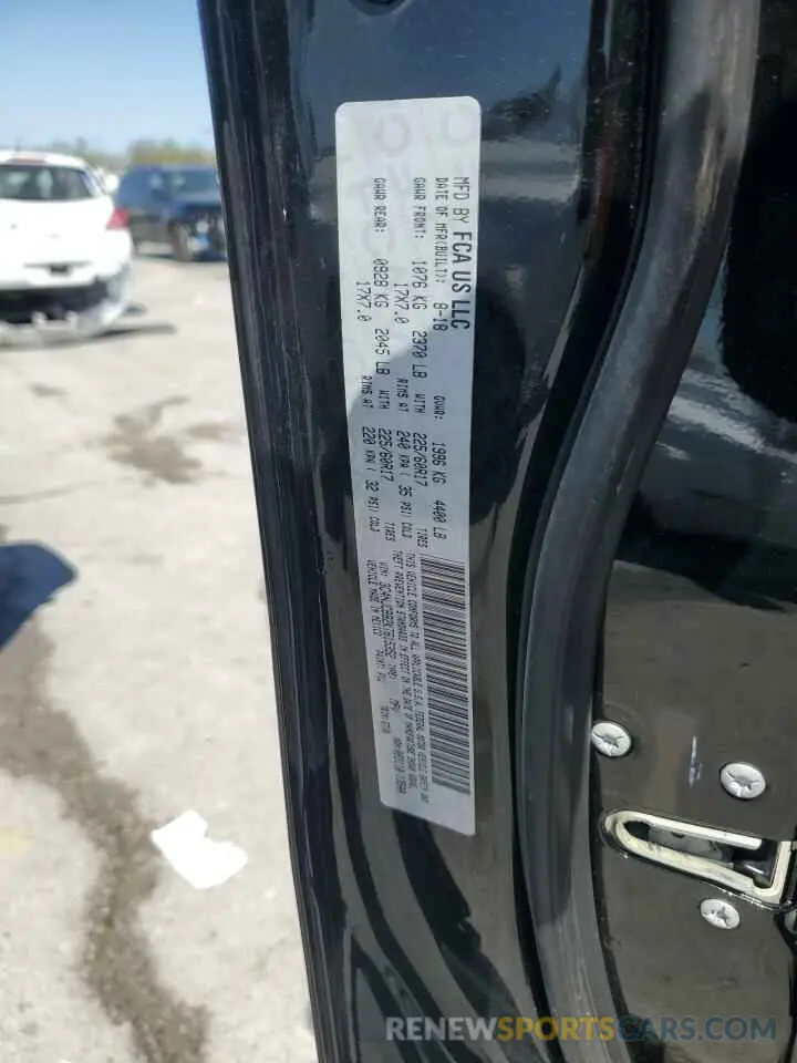 13 Photograph of a damaged car 3C4NJCBB2KT615352 JEEP COMPASS 2019