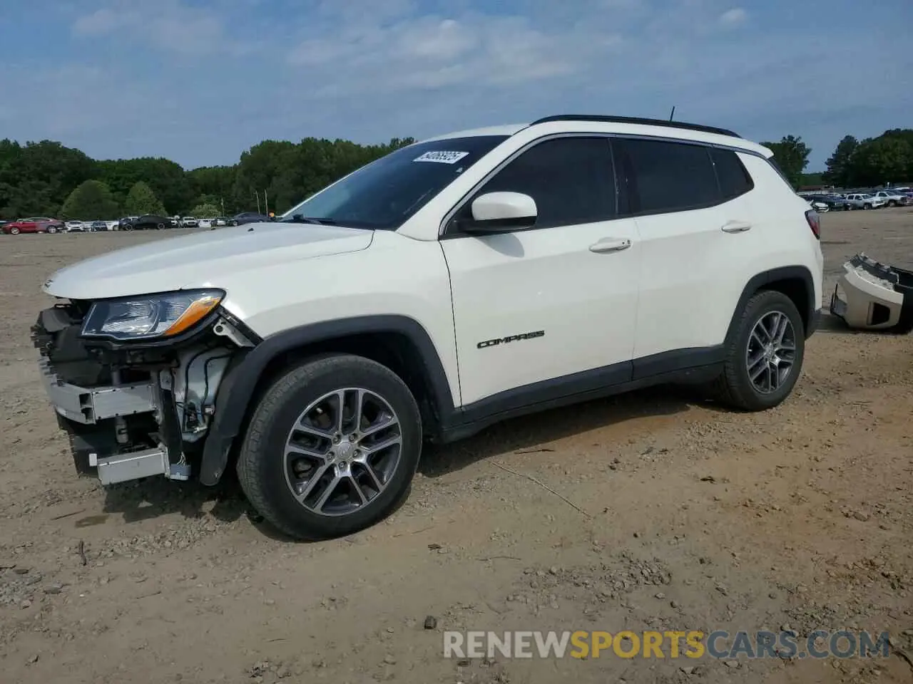 1 Photograph of a damaged car 3C4NJCBB3KT736861 JEEP COMPASS 2019