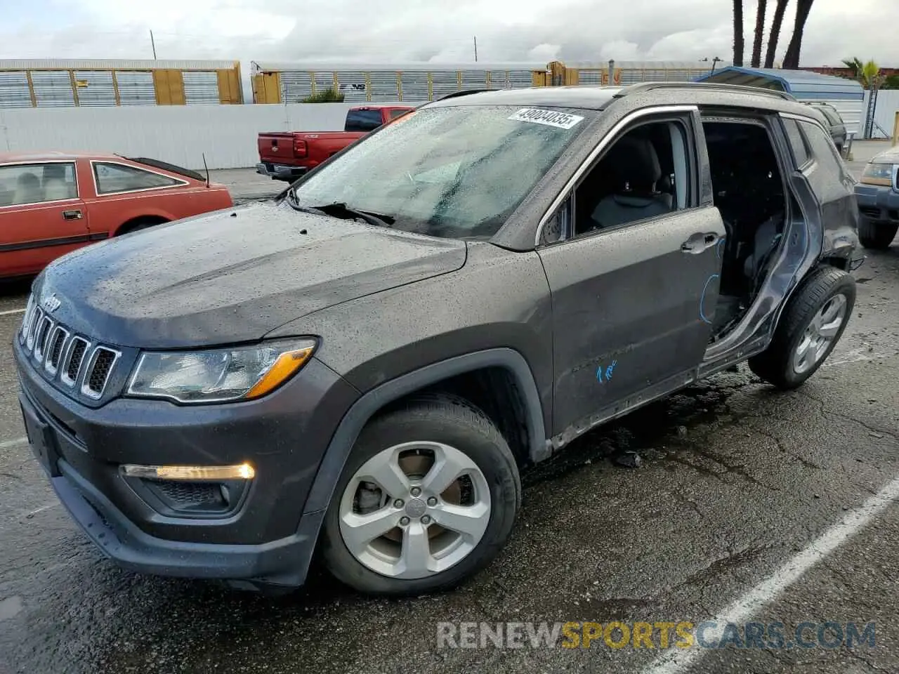 1 Photograph of a damaged car 3C4NJCBB3KT788913 JEEP COMPASS 2019