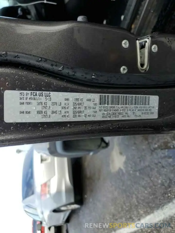 13 Photograph of a damaged car 3C4NJCBB3KT788913 JEEP COMPASS 2019