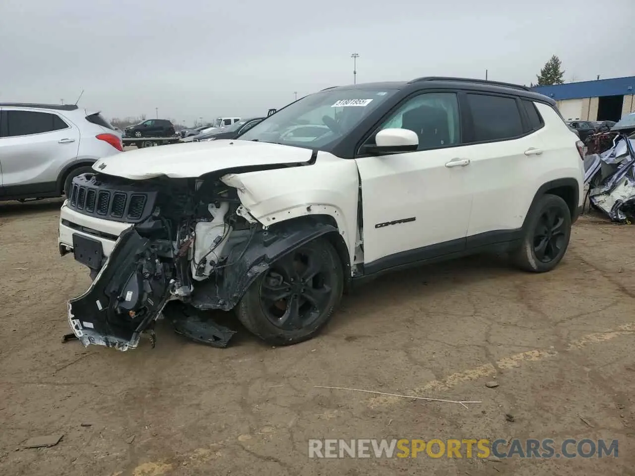 1 Photograph of a damaged car 3C4NJCBB4KT618673 JEEP COMPASS 2019