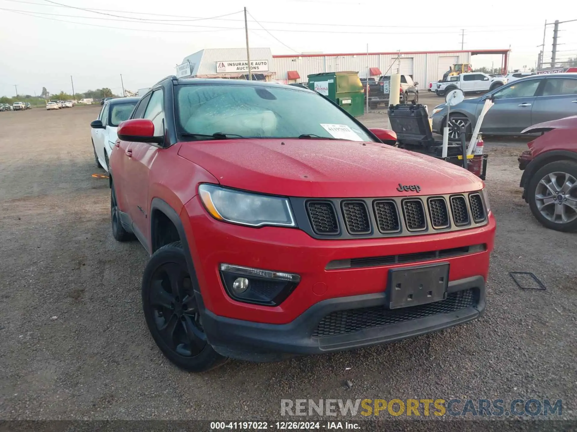 1 Photograph of a damaged car 3C4NJCBB4KT755810 JEEP COMPASS 2019