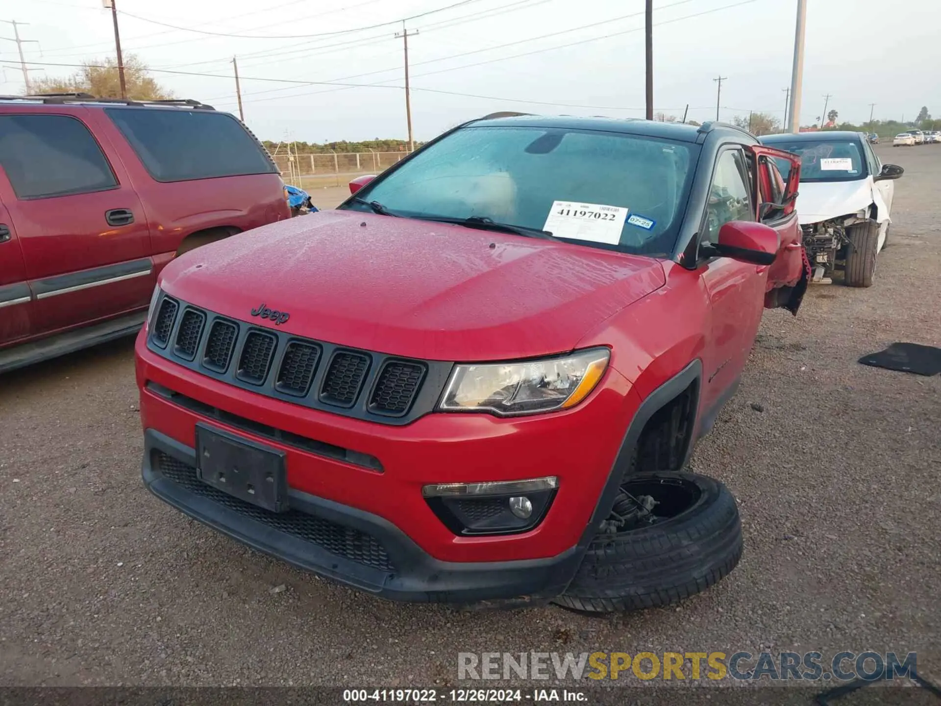 2 Photograph of a damaged car 3C4NJCBB4KT755810 JEEP COMPASS 2019