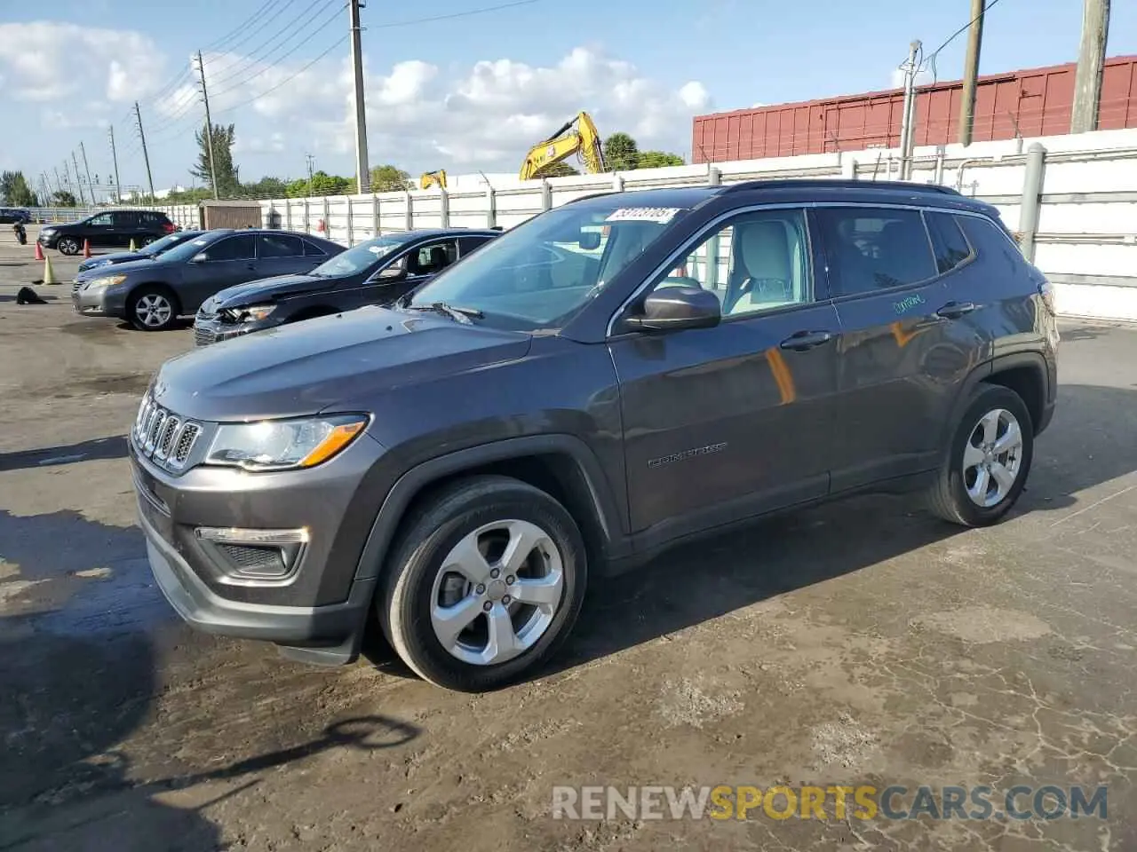 1 Photograph of a damaged car 3C4NJCBB5KT699408 JEEP COMPASS 2019