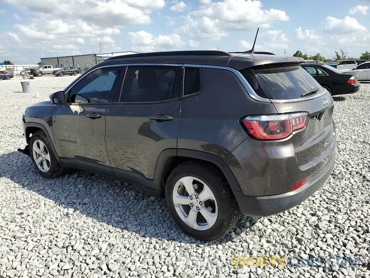 2 Photograph of a damaged car 3C4NJCBB5KT851249 JEEP COMPASS 2019