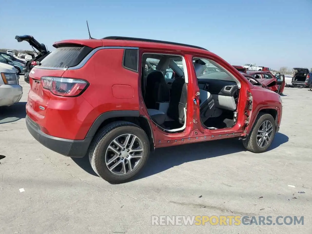 3 Photograph of a damaged car 3C4NJCBB6KT637161 JEEP COMPASS 2019