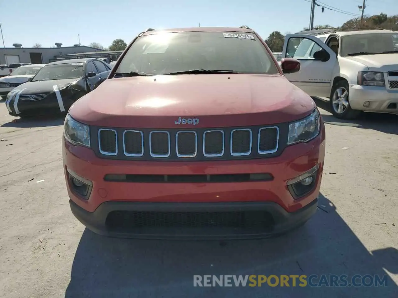 5 Photograph of a damaged car 3C4NJCBB6KT637161 JEEP COMPASS 2019