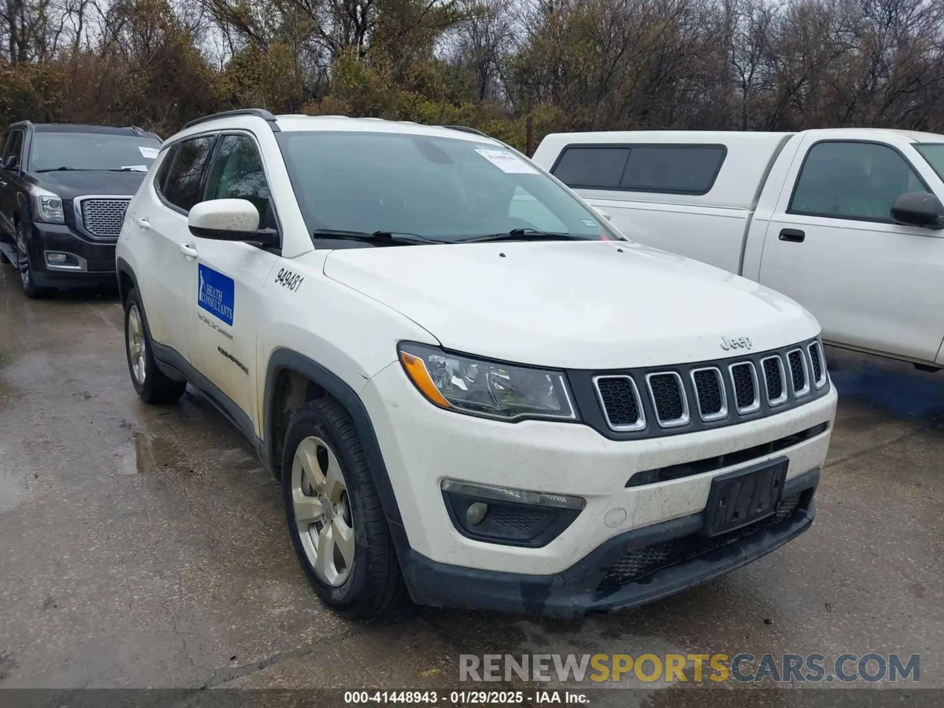 1 Photograph of a damaged car 3C4NJCBB6KT654719 JEEP COMPASS 2019