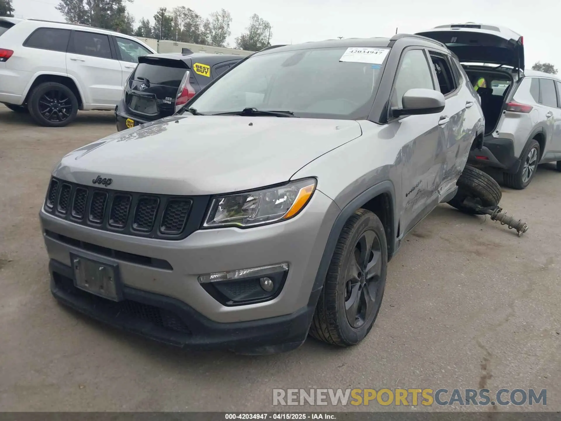 2 Photograph of a damaged car 3C4NJCBB7KT617761 JEEP COMPASS 2019