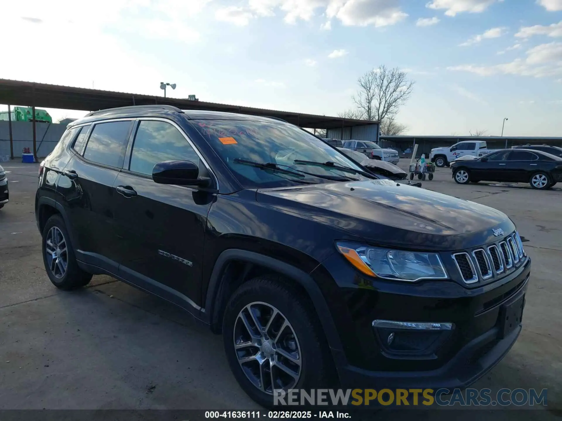 1 Photograph of a damaged car 3C4NJCBB7KT706519 JEEP COMPASS 2019