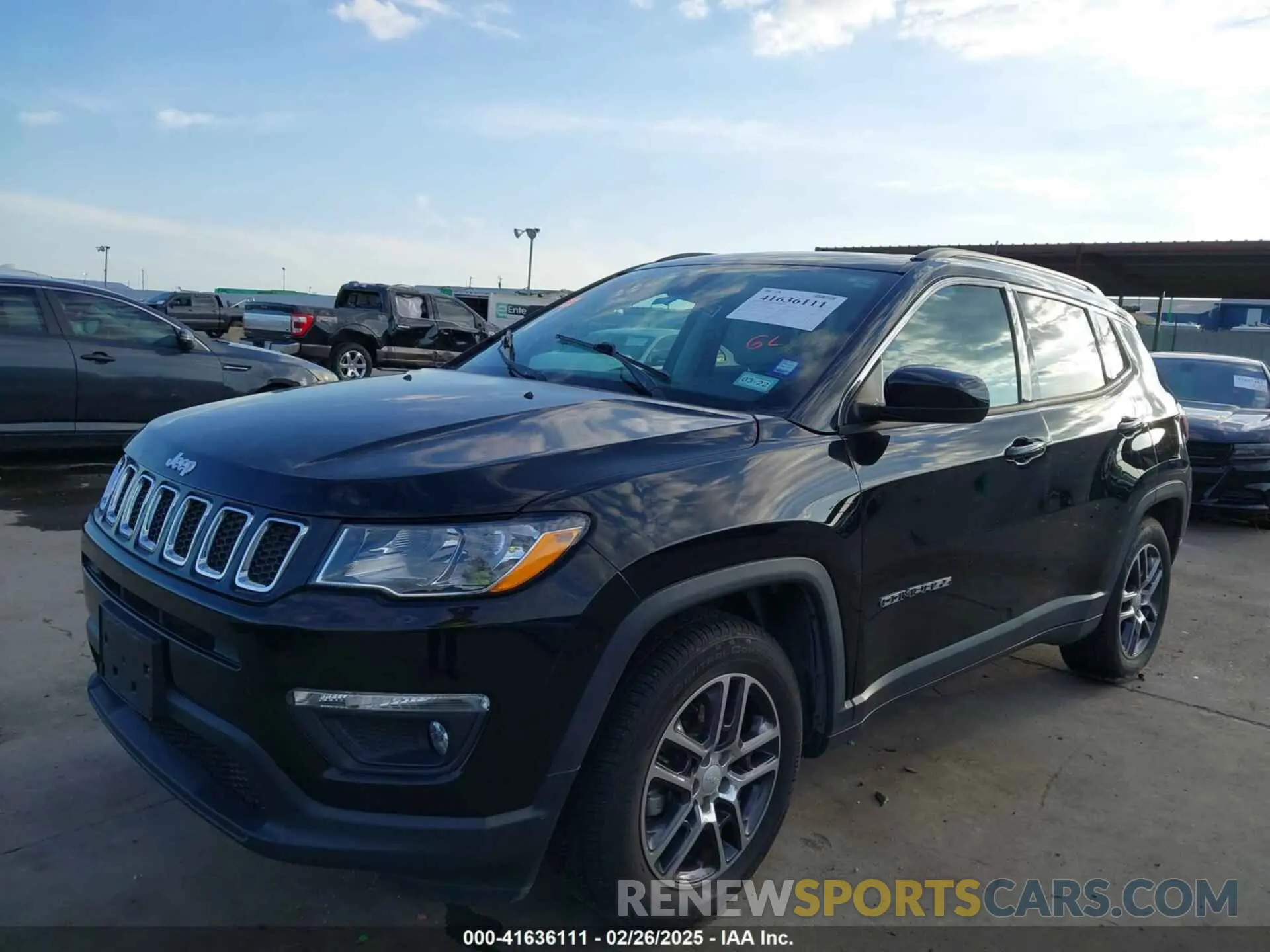 2 Photograph of a damaged car 3C4NJCBB7KT706519 JEEP COMPASS 2019