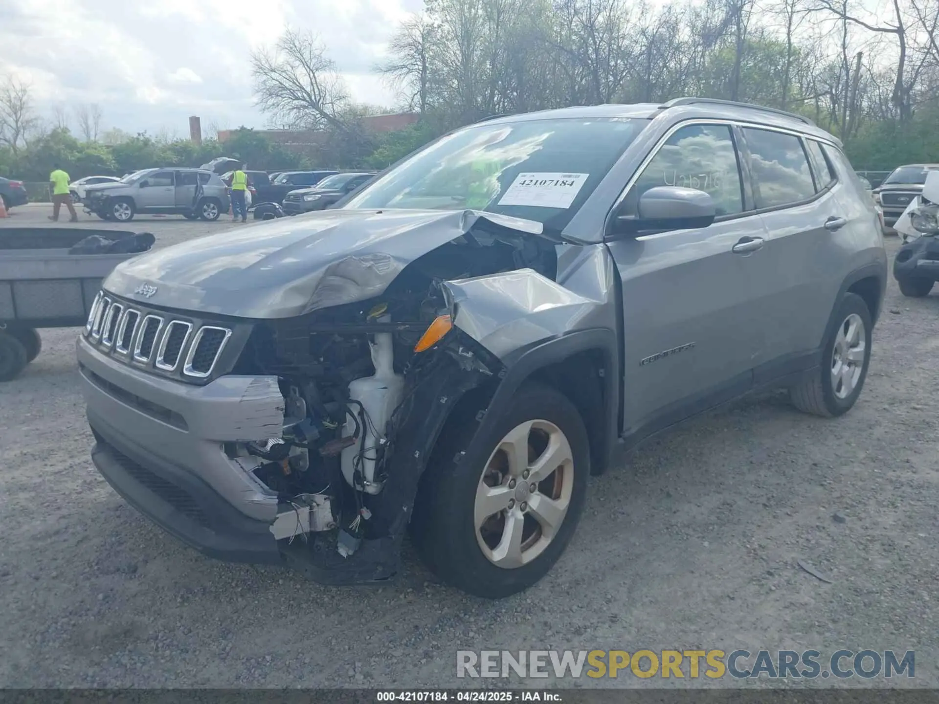 2 Photograph of a damaged car 3C4NJCBB7KT742453 JEEP COMPASS 2019