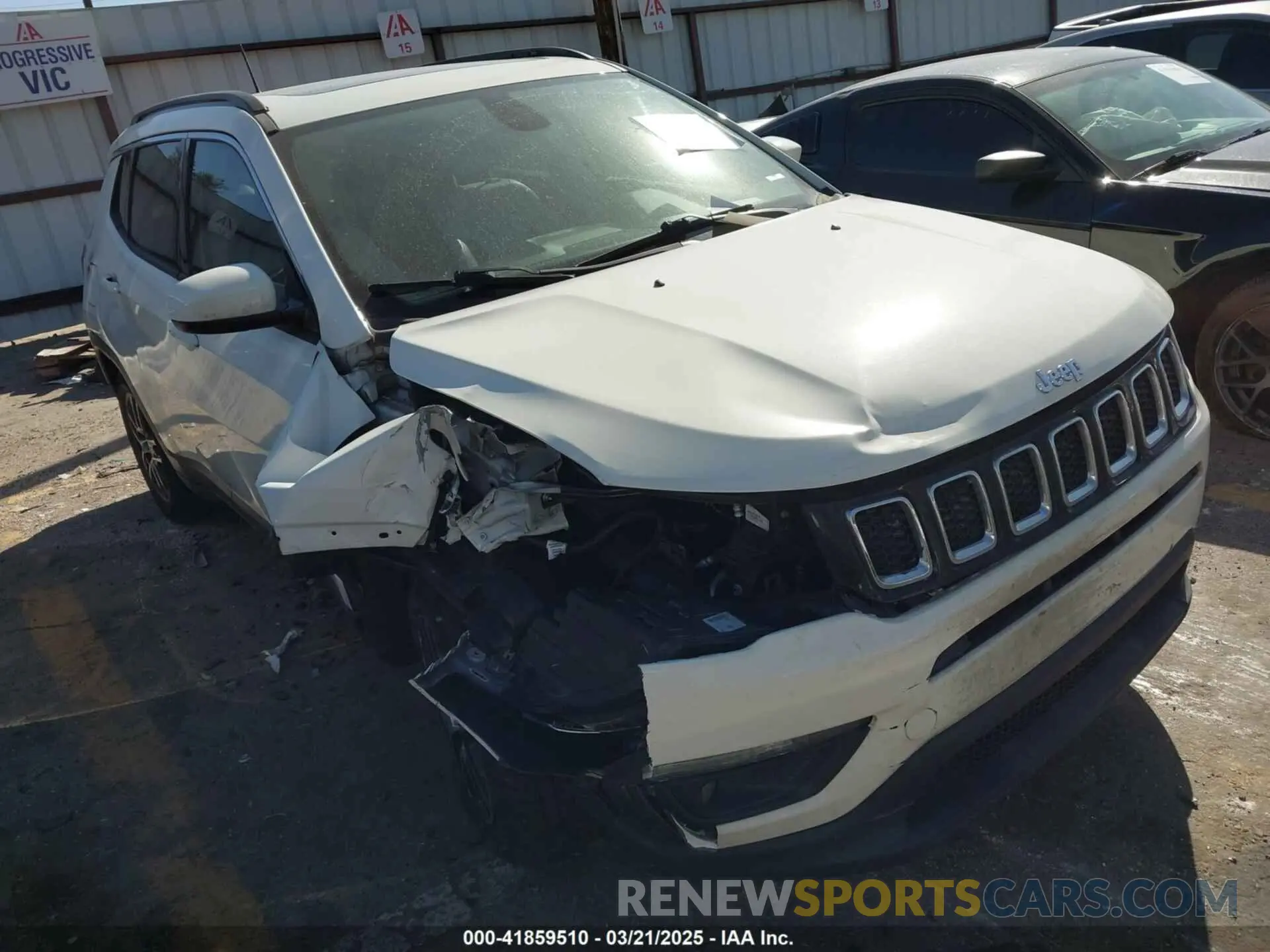 1 Photograph of a damaged car 3C4NJCBB7KT755879 JEEP COMPASS 2019