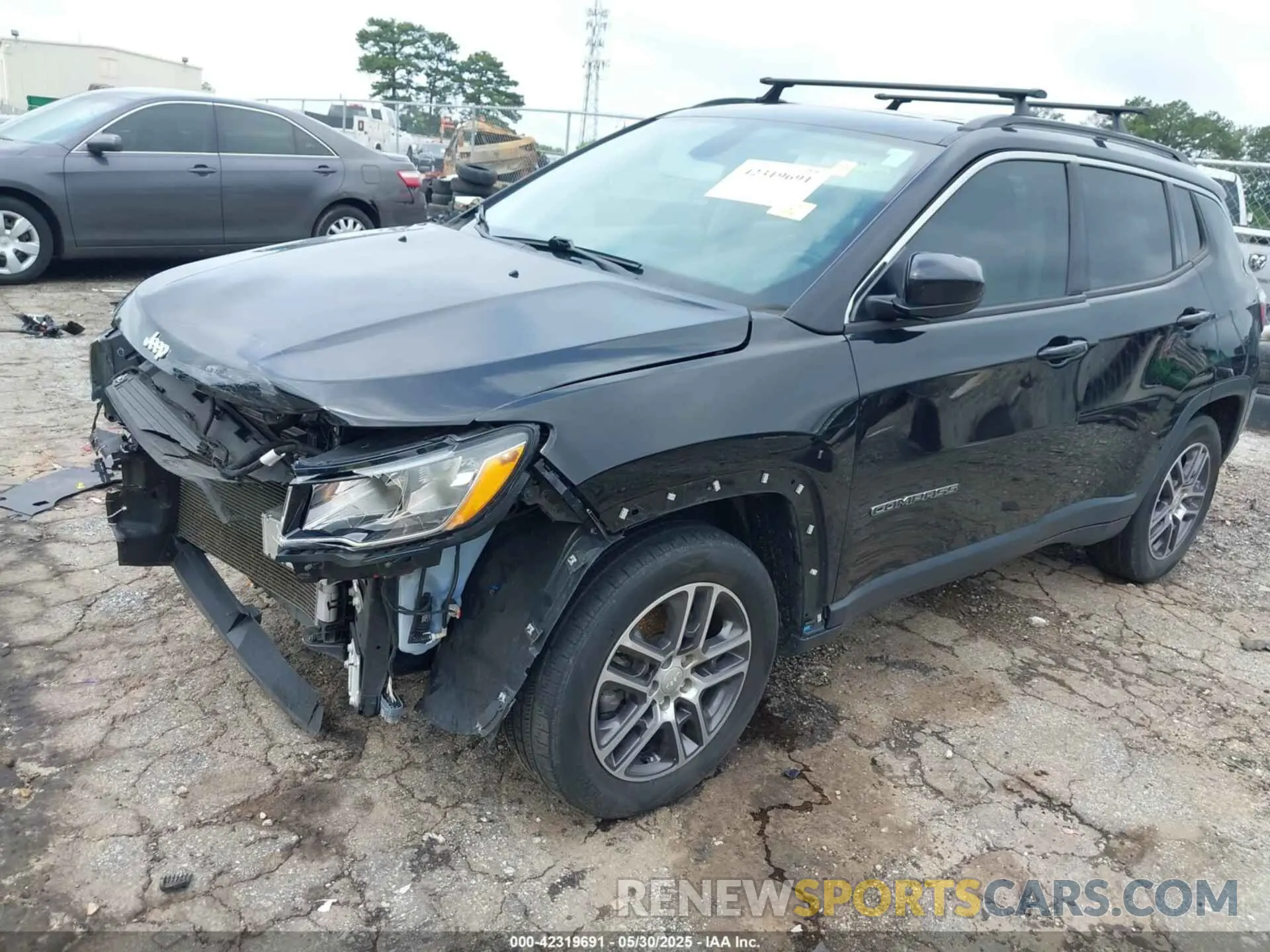 2 Photograph of a damaged car 3C4NJCBB7KT832430 JEEP COMPASS 2019