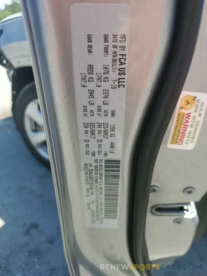 14 Photograph of a damaged car 3C4NJCBB7KT851060 JEEP COMPASS 2019