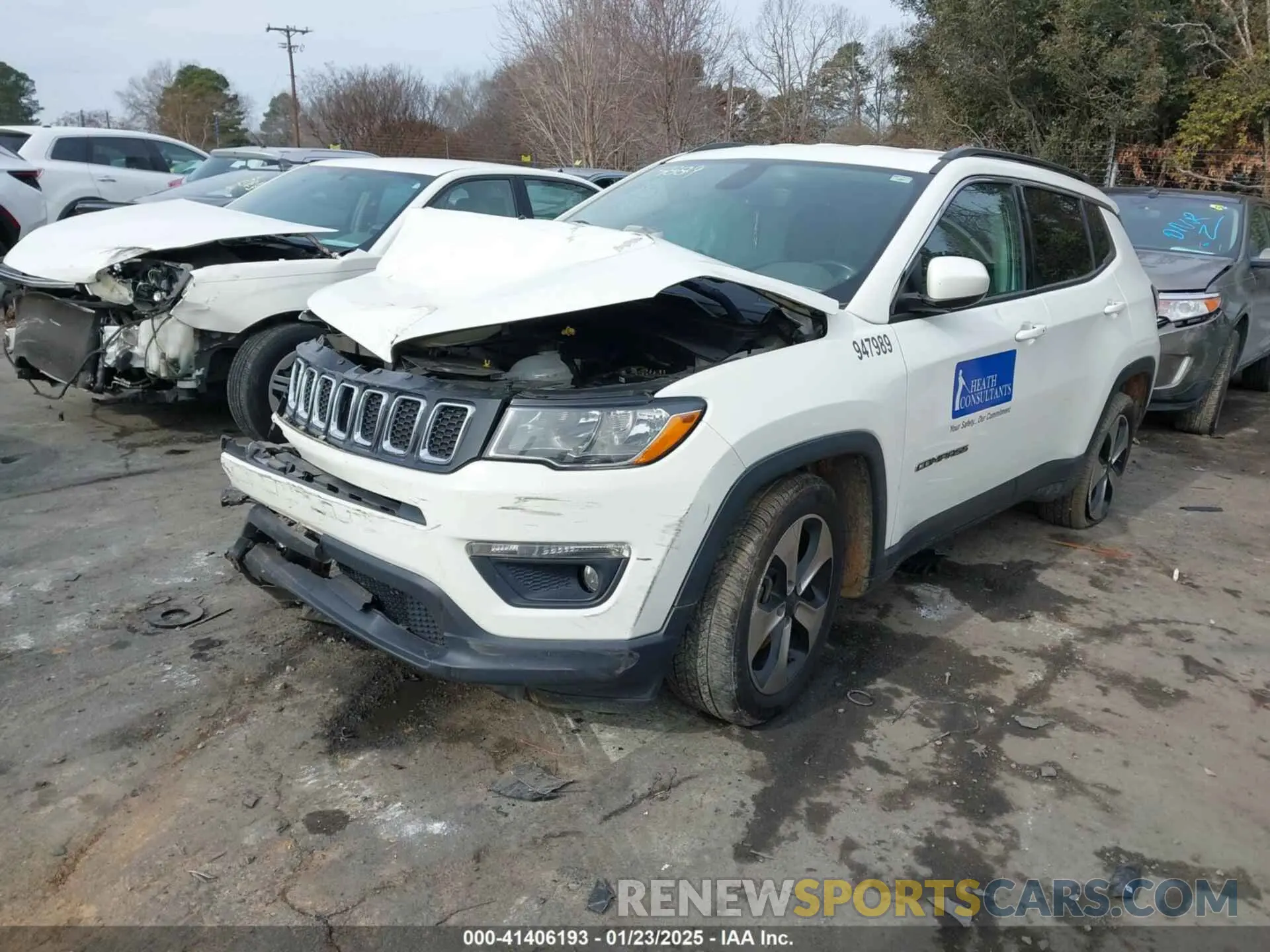 2 Photograph of a damaged car 3C4NJCBB9KT654889 JEEP COMPASS 2019