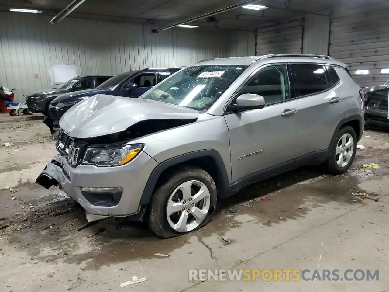 1 Photograph of a damaged car 3C4NJCBBXKT711715 JEEP COMPASS 2019
