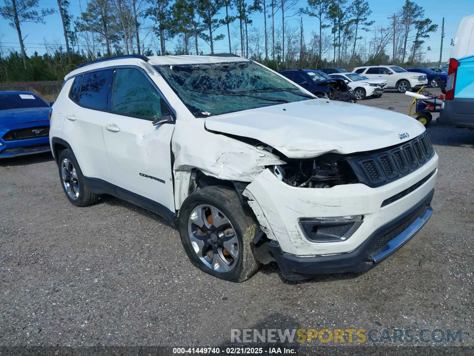 1 Photograph of a damaged car 3C4NJCCB1KT675802 JEEP COMPASS 2019