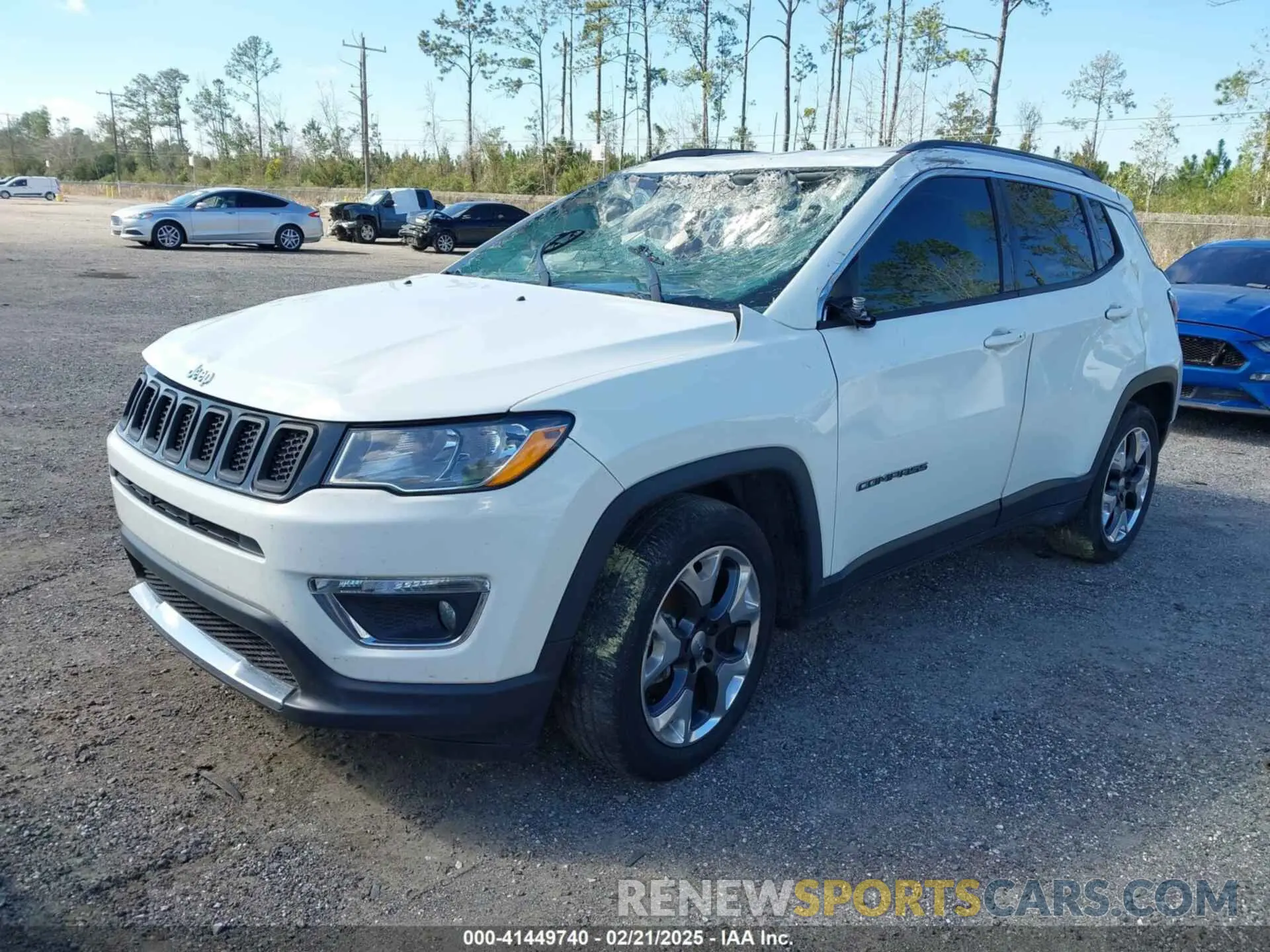 2 Photograph of a damaged car 3C4NJCCB1KT675802 JEEP COMPASS 2019