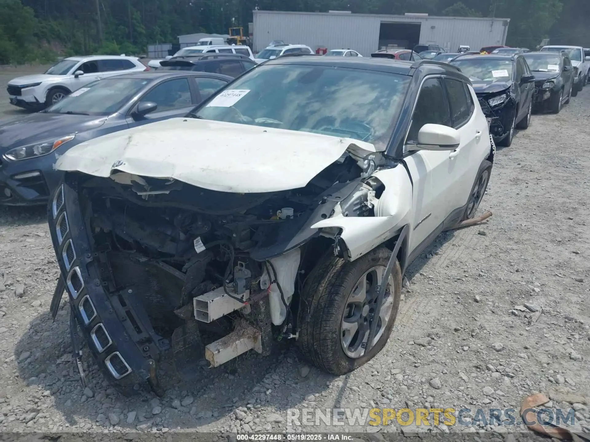 2 Photograph of a damaged car 3C4NJCCB1KT711312 JEEP COMPASS 2019