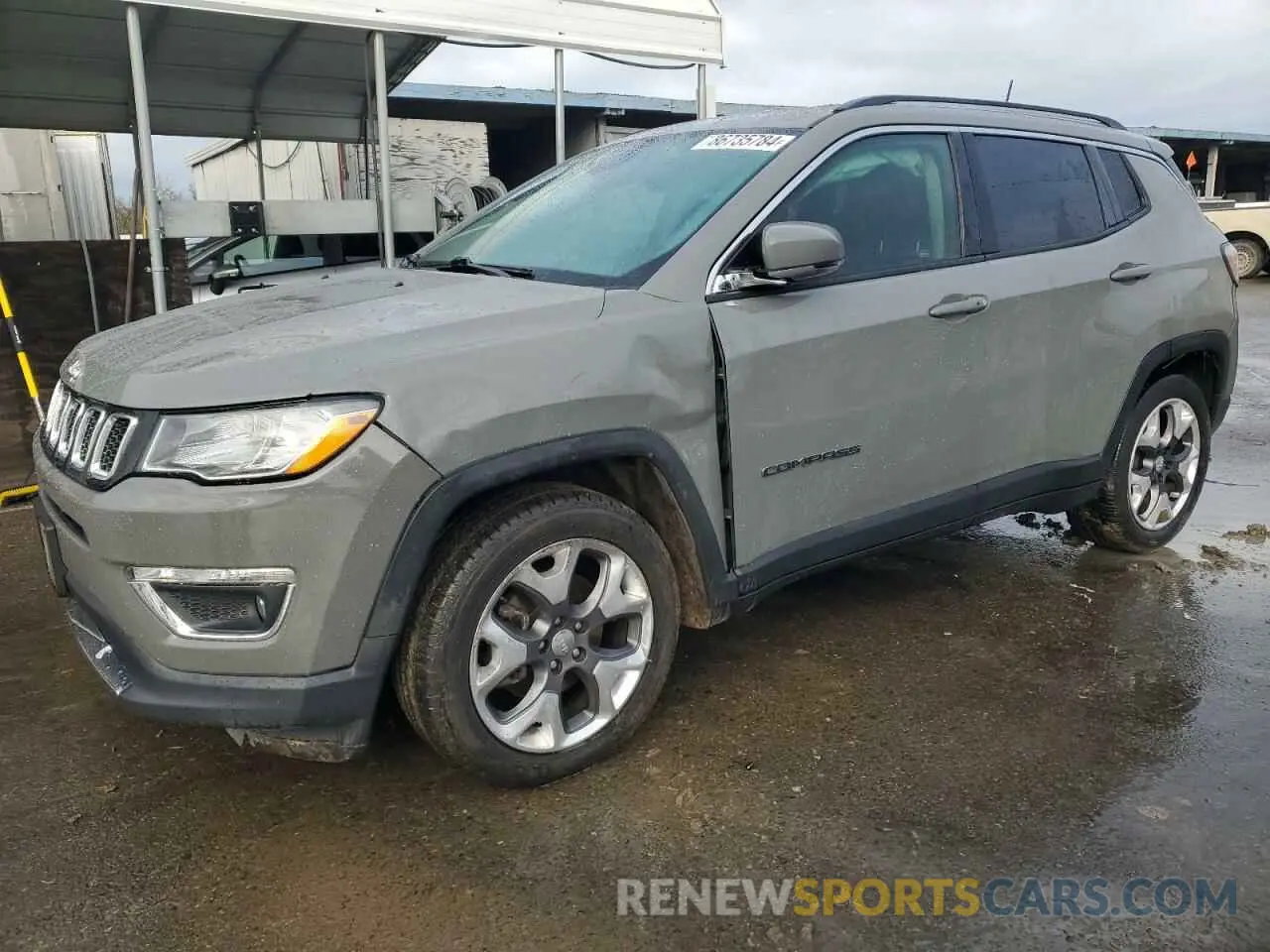 1 Photograph of a damaged car 3C4NJCCB1KT814763 JEEP COMPASS 2019